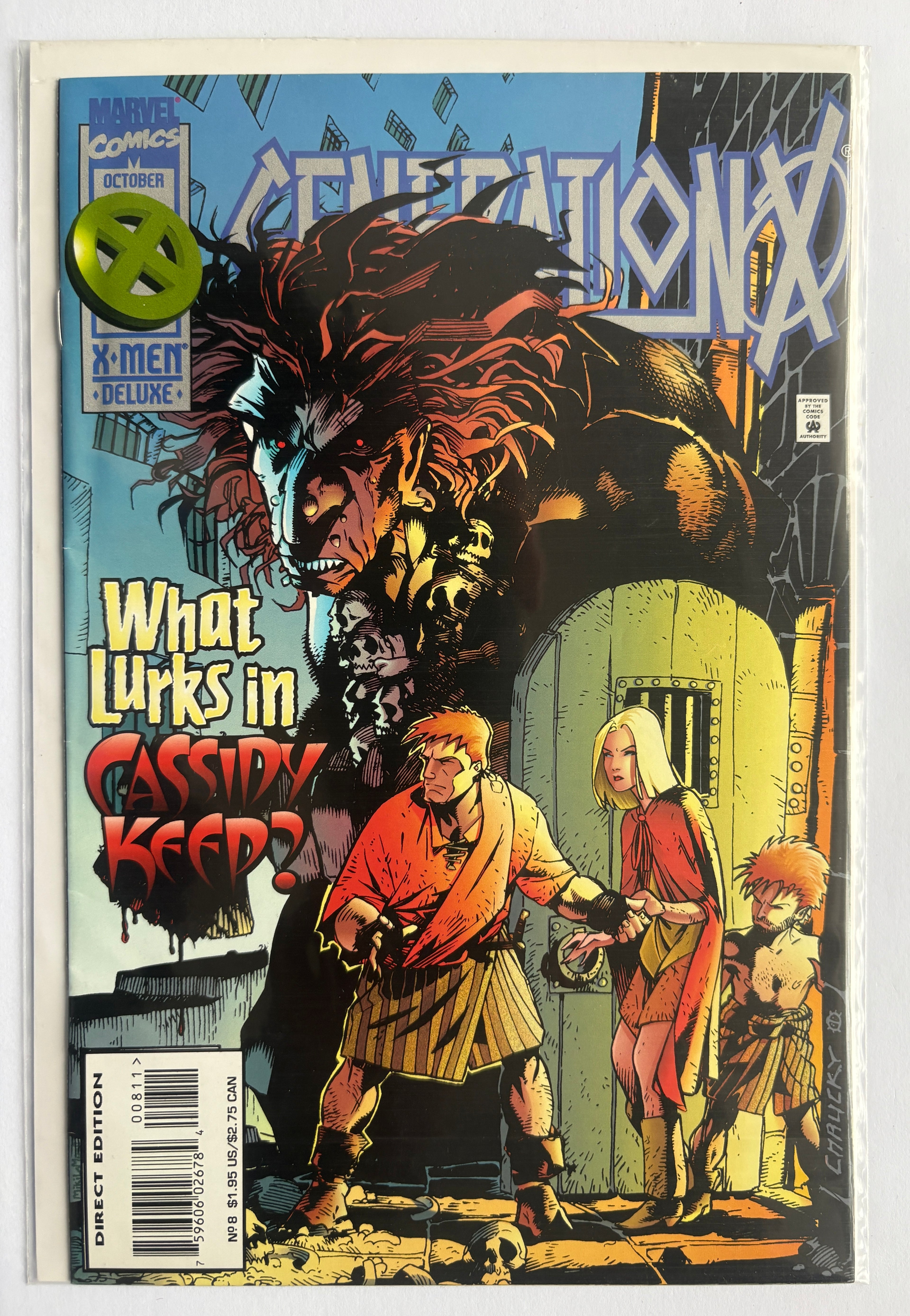 Generation X #8 - (with Enclosed Cards) - Marvel Comics October 1995 F/VF 7.0