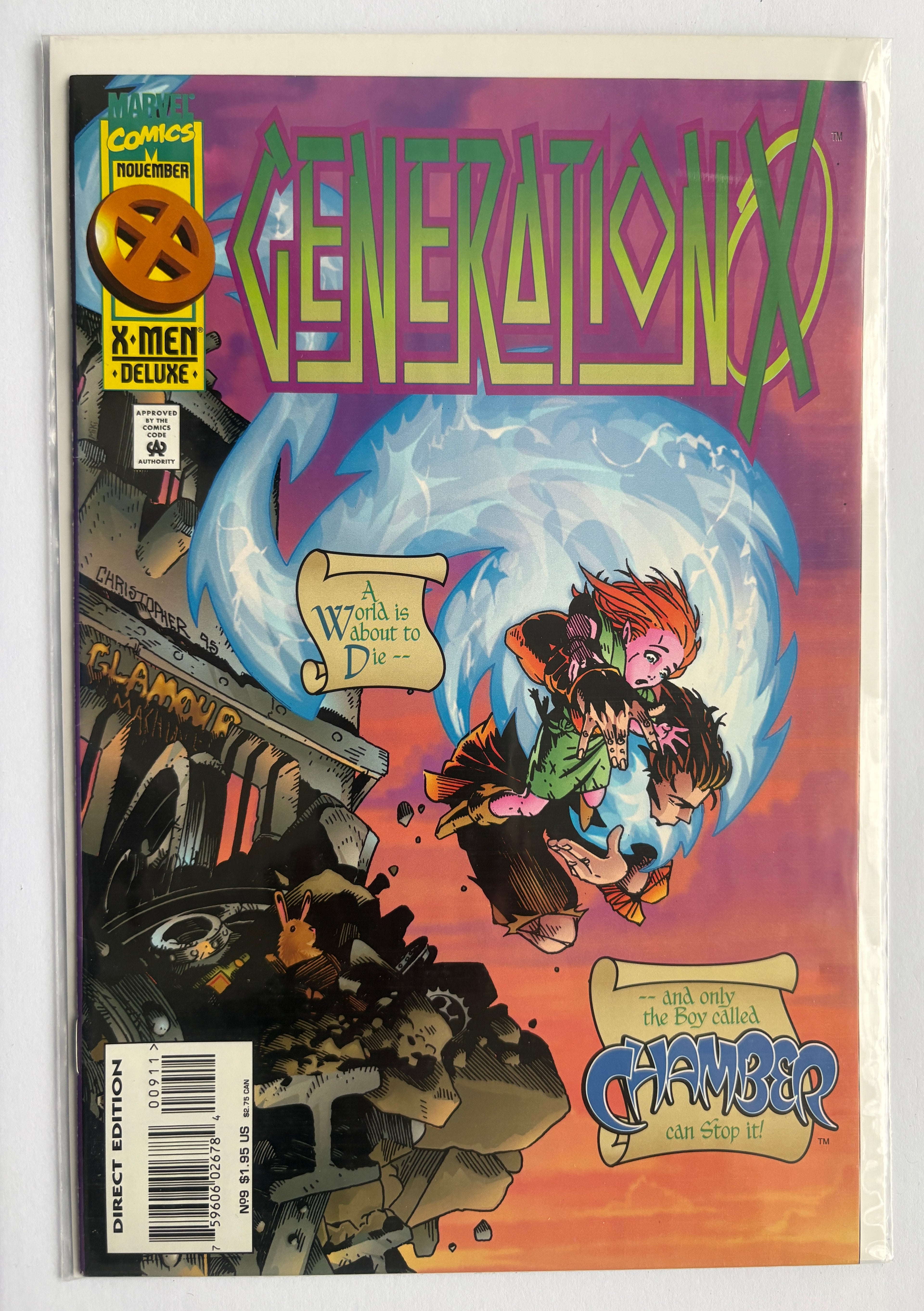 Generation X #9 - 1st Printing - Marvel Comics November 1995 VF- 7.5