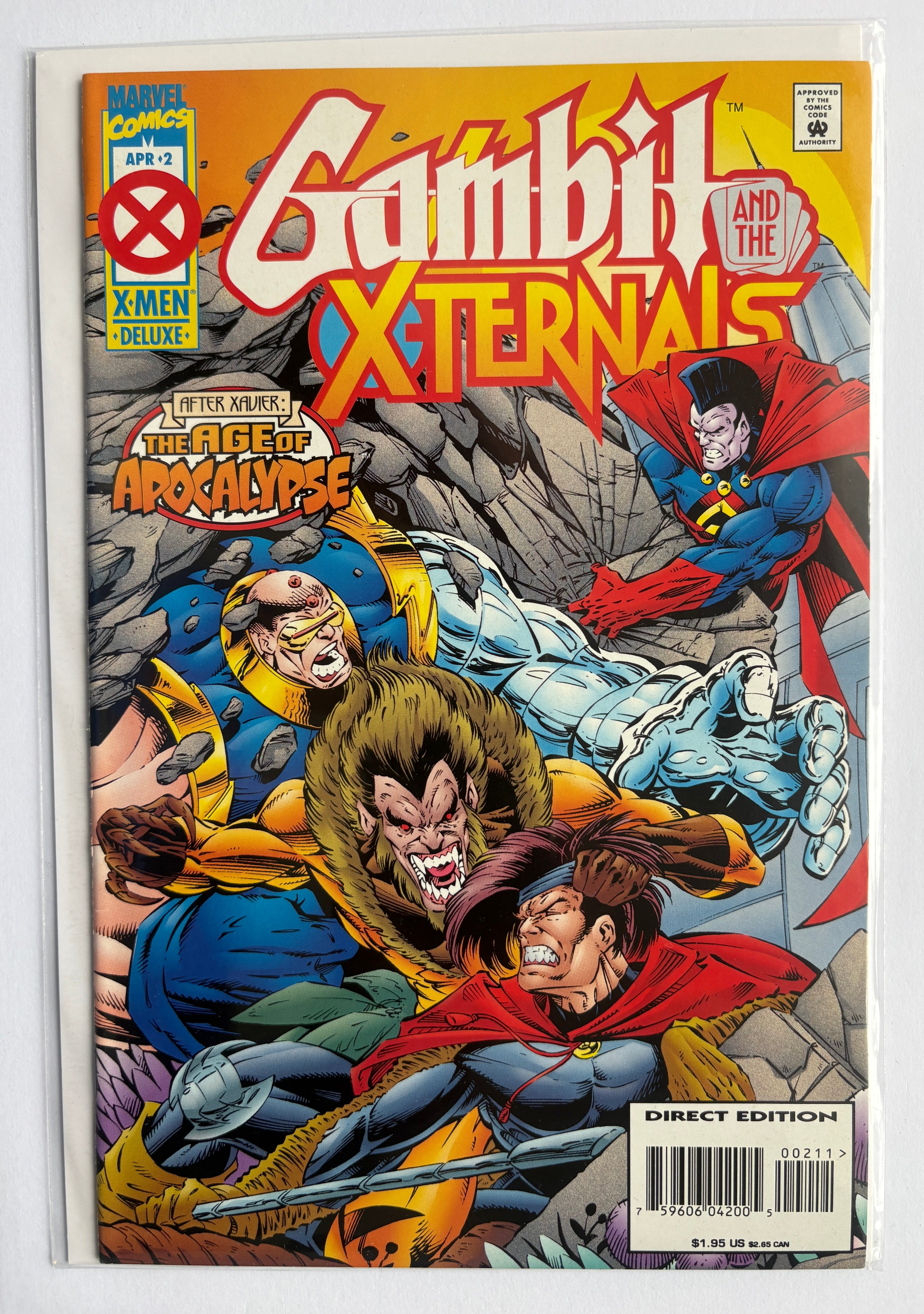 Gambit and the X-ternals #2 - The Age of Apocalypse - Marvel April 1995 VF 8.0