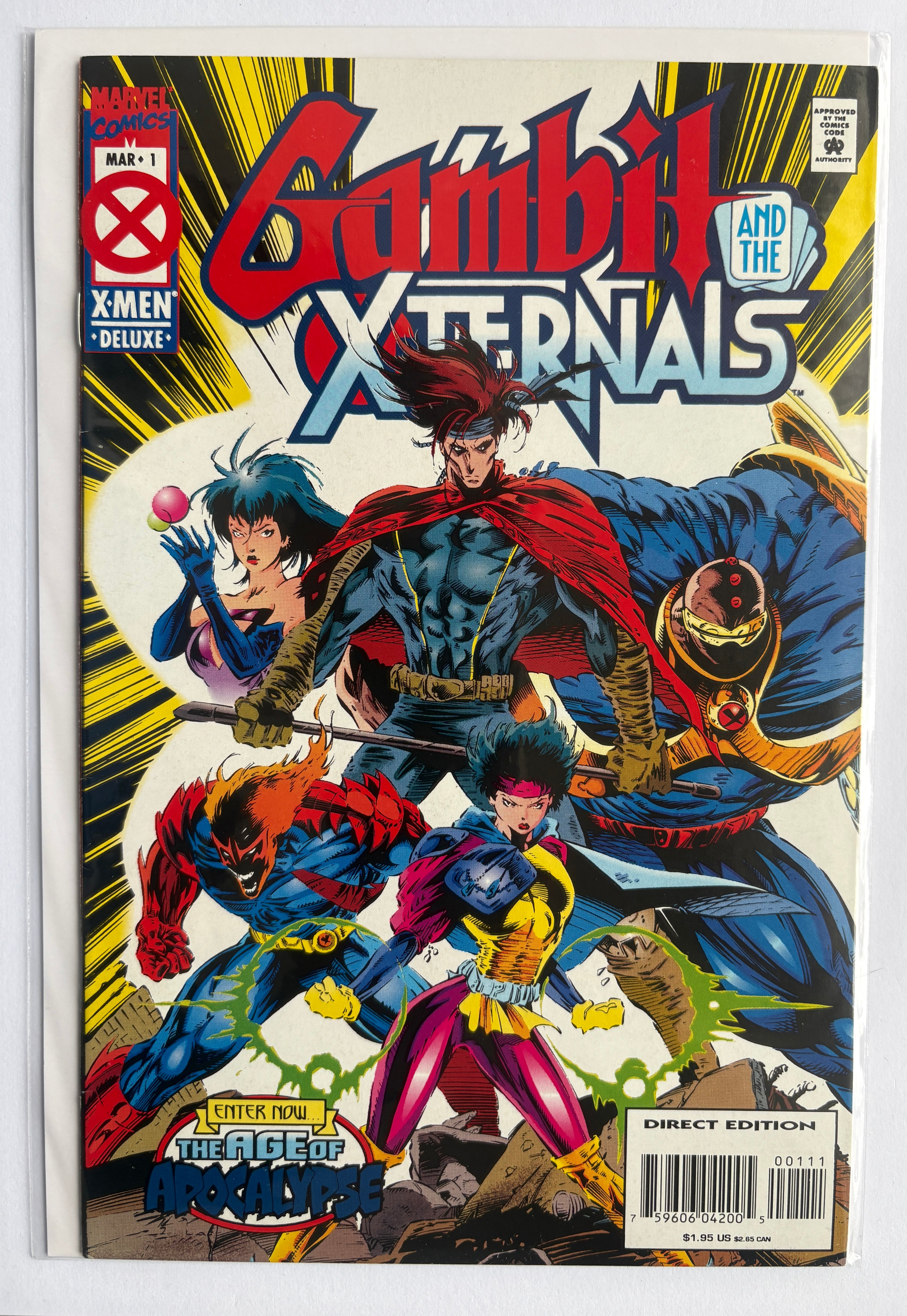 Gambit and the X-ternals #1 - The Age of Apocalypse - Marvel March 1995 VF- 7.5