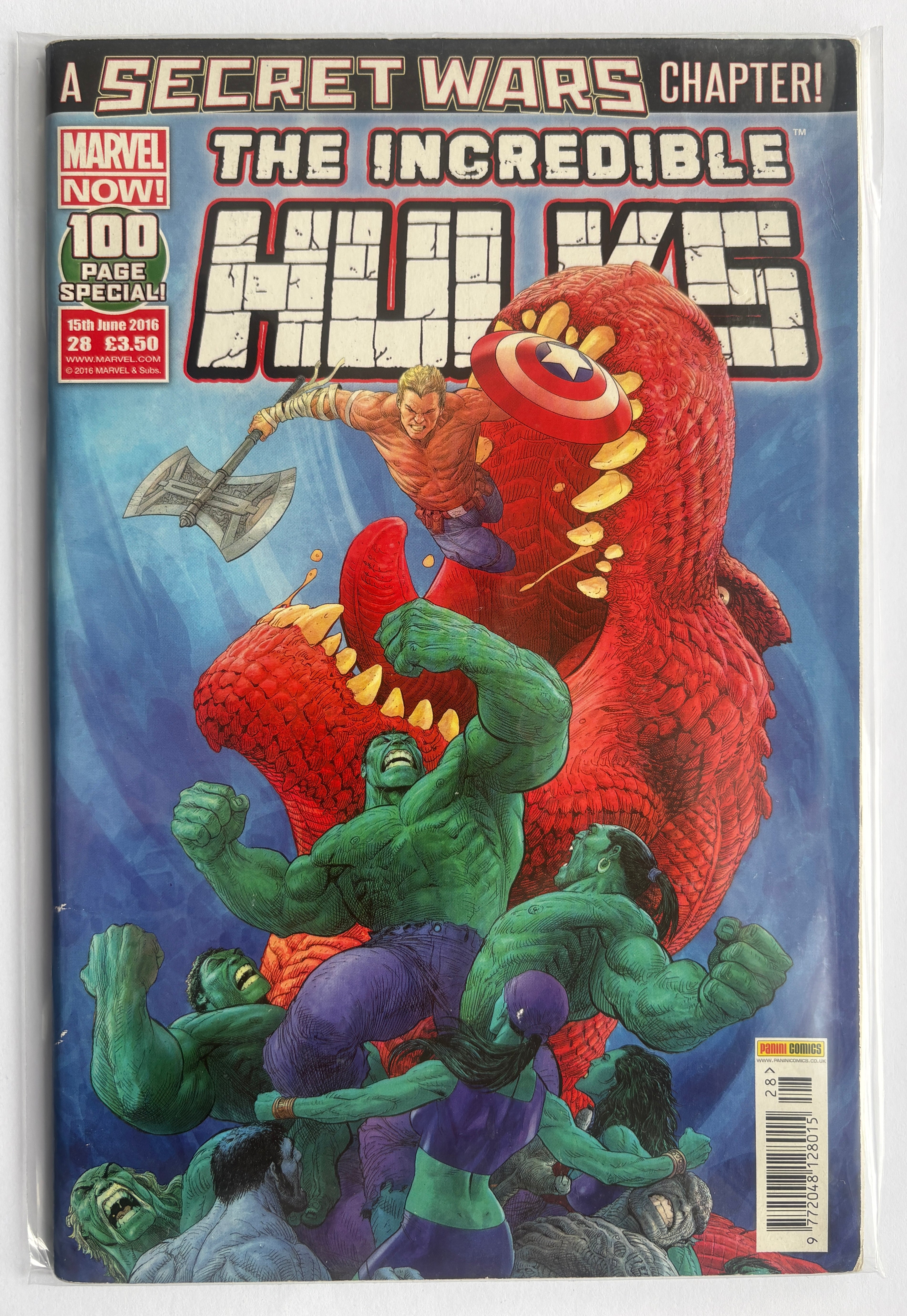 The Incredible Hulks #28 - 100 page Special - Marvel Panini 15 June 2016 FN+ 6.5