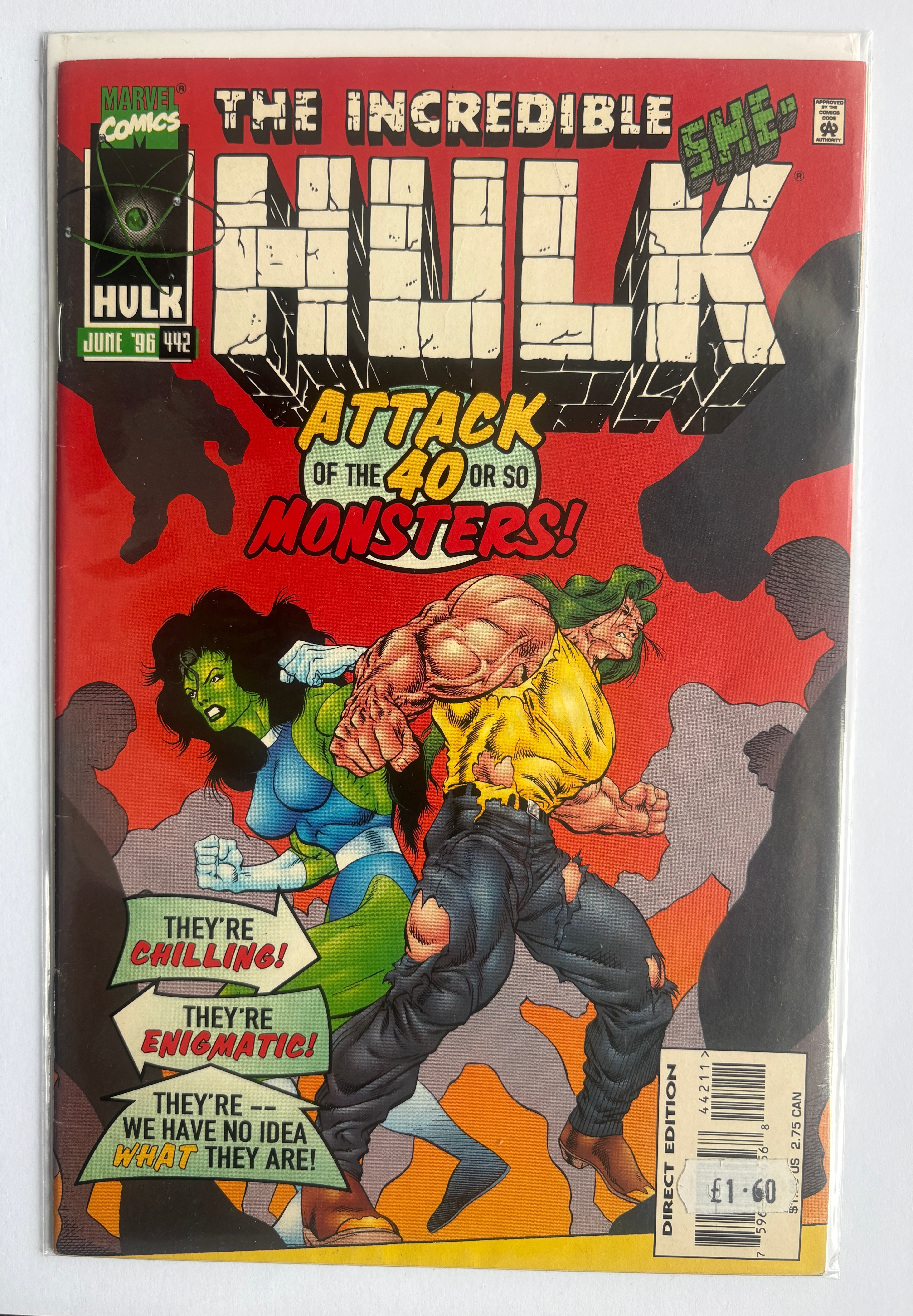 The Incredible Hulk #442 - Marvel Comics - June 1996 FN 6.0