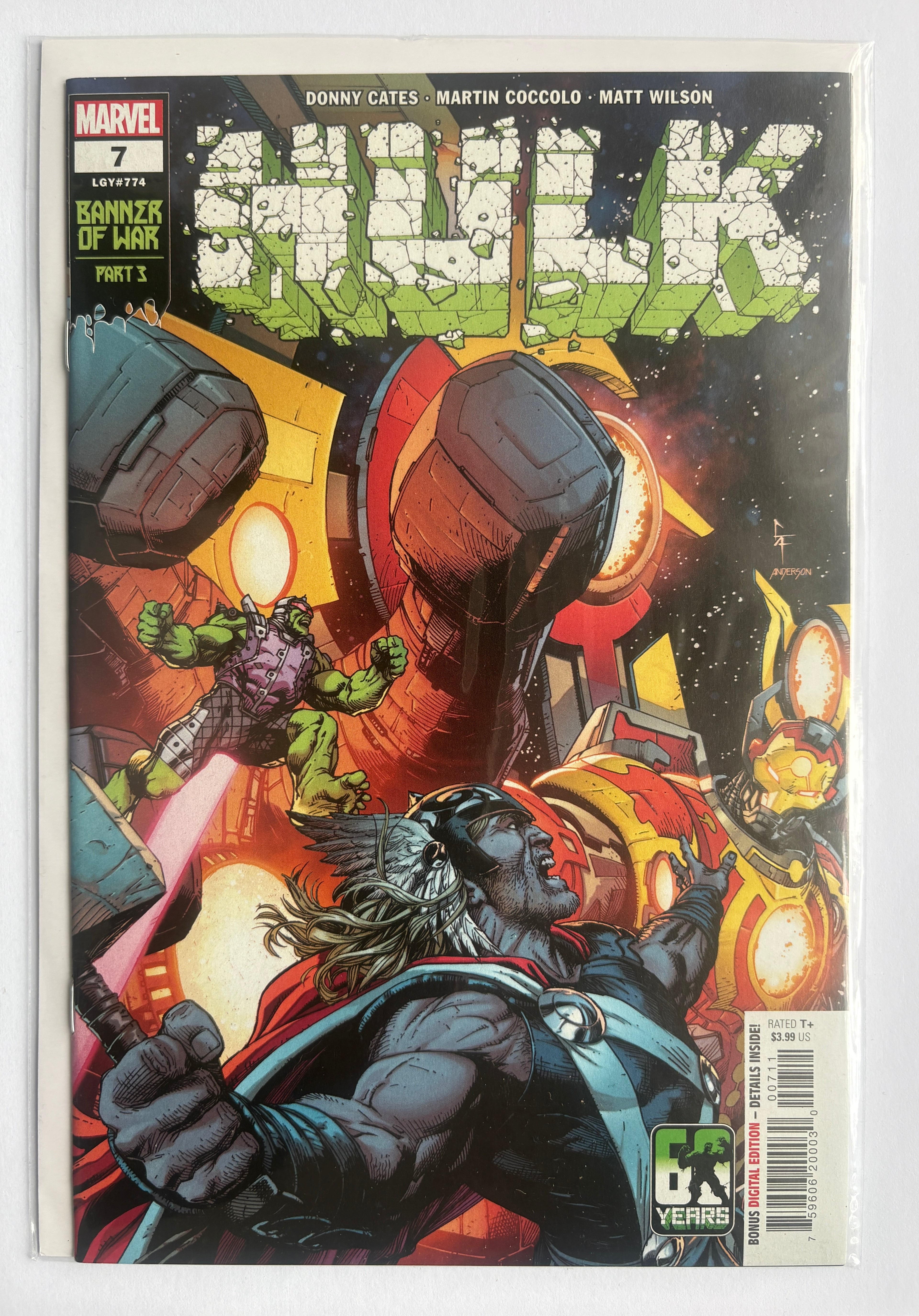 Hulk #7 - 1st Printing Banner of War #3 Marvel Comics July 2022 NM- 9.2