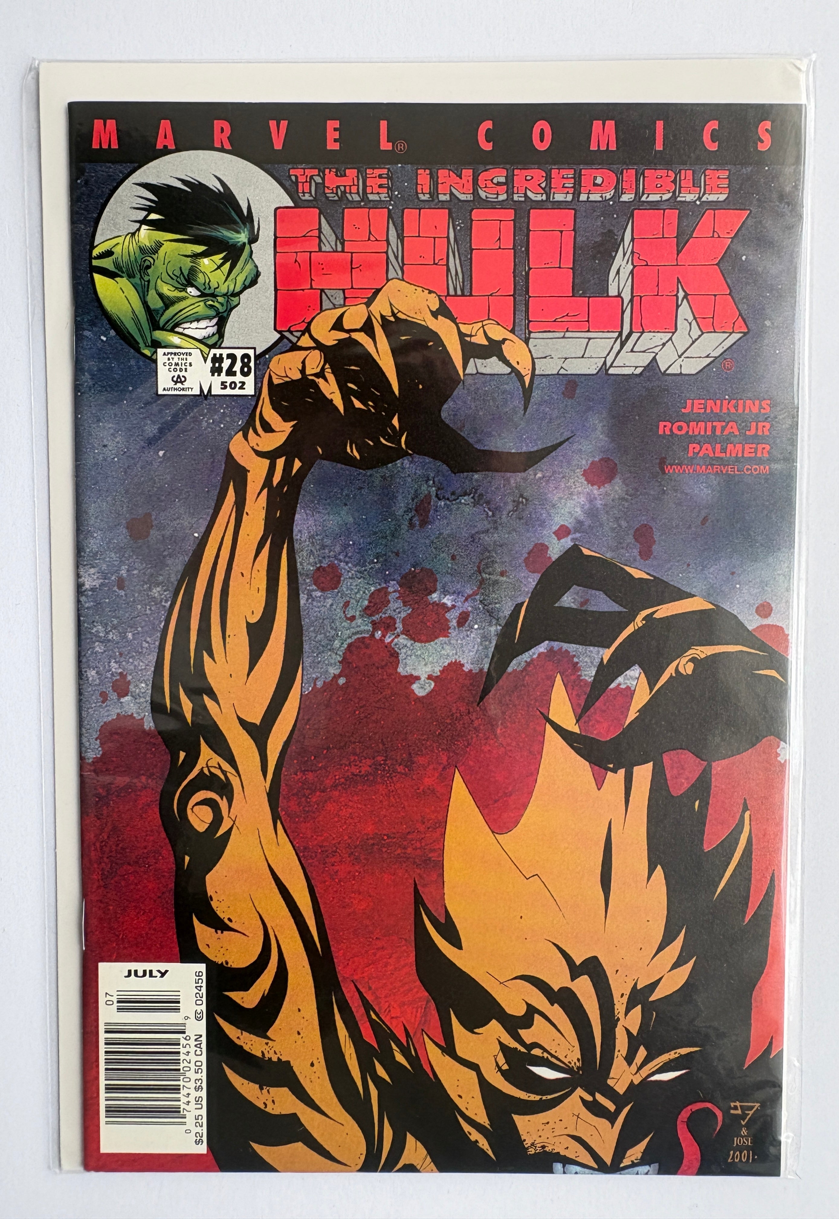 The Incredible Hulk #28 - Marvel Comics July 2001 VF- 7.5