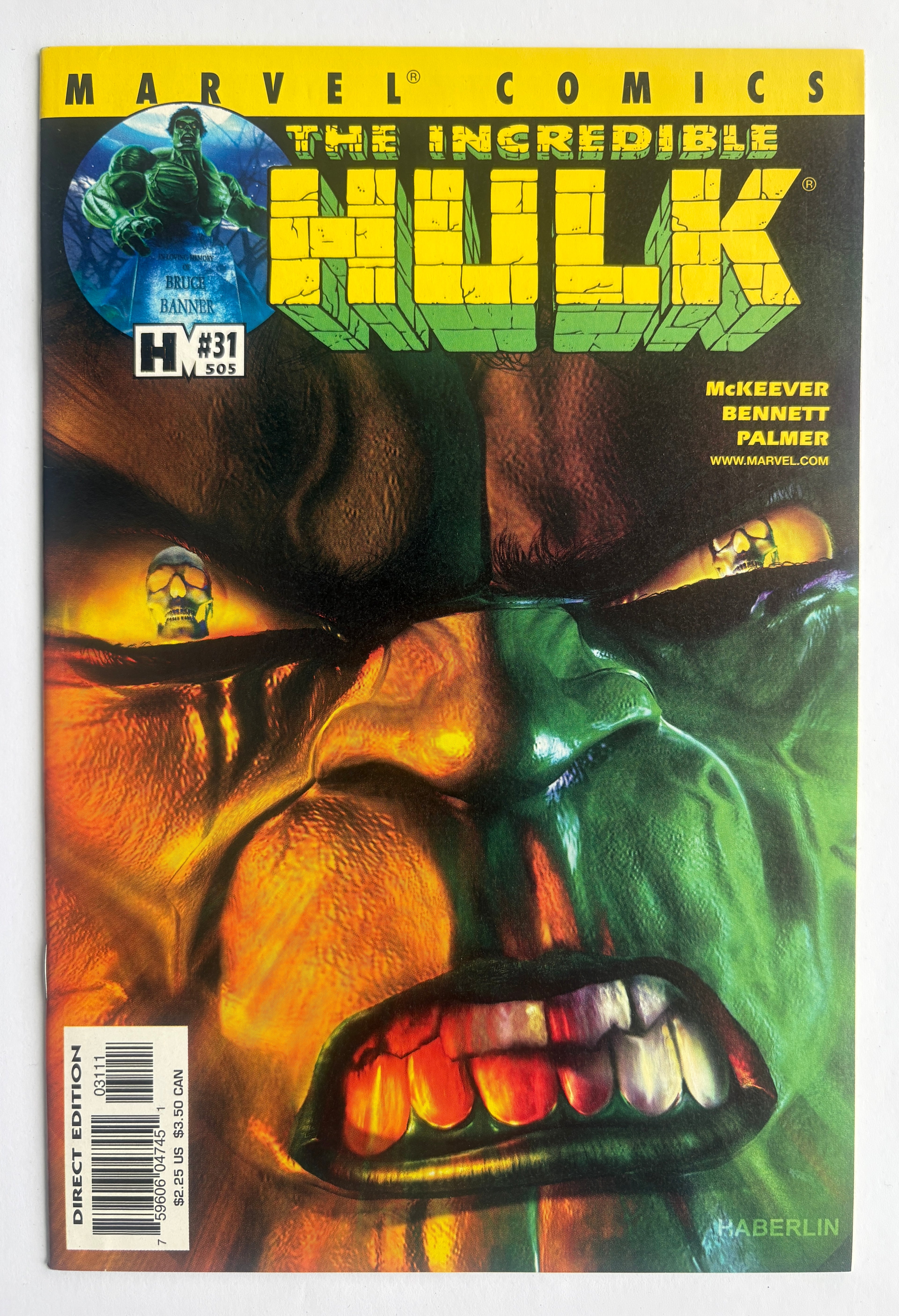 The Incredible Hulk #31 - Marvel Comics October 2001 VF+ 8.5