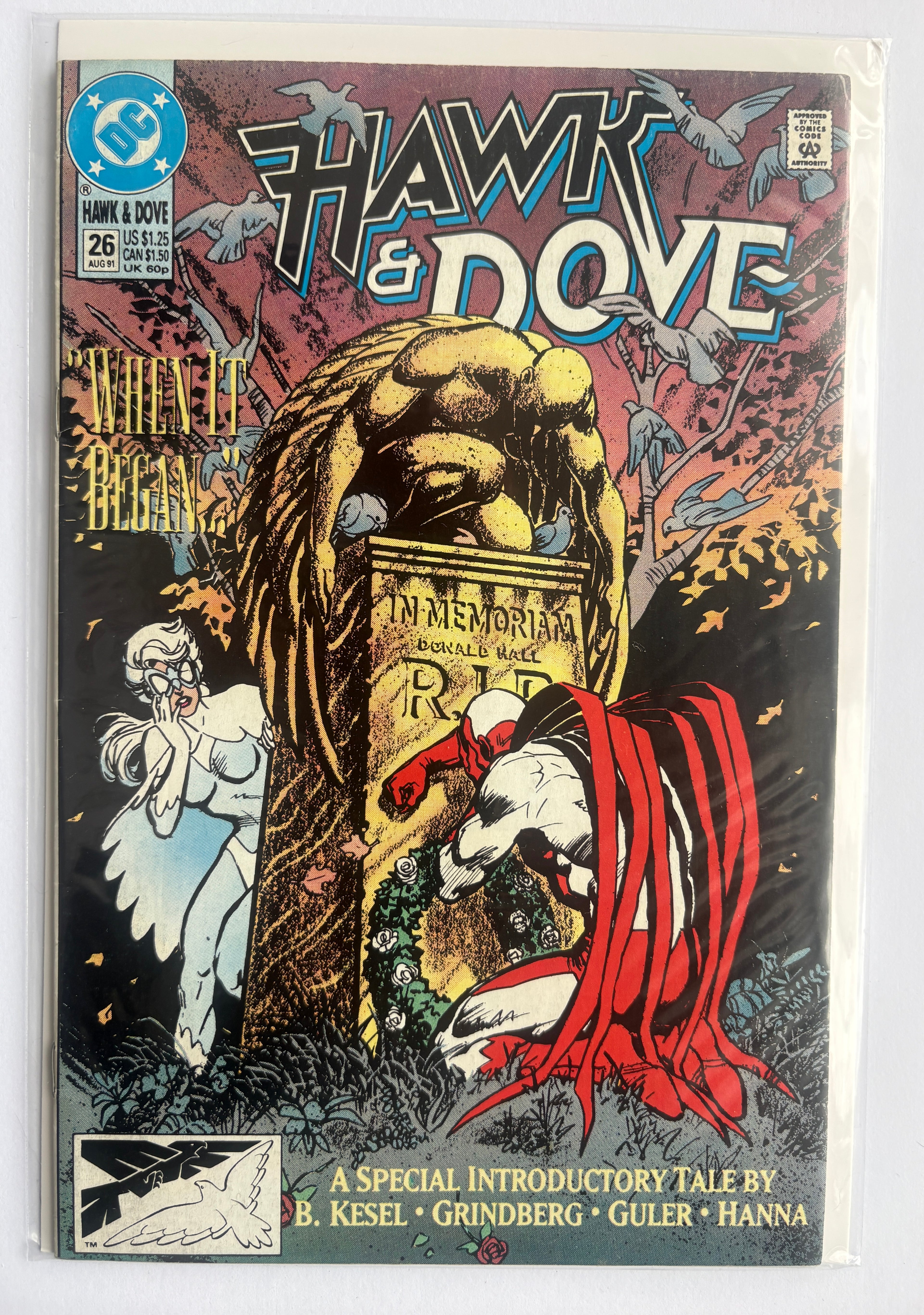 Hawk & Dove #26 - DC Comics August 1991 FN+ 6.5