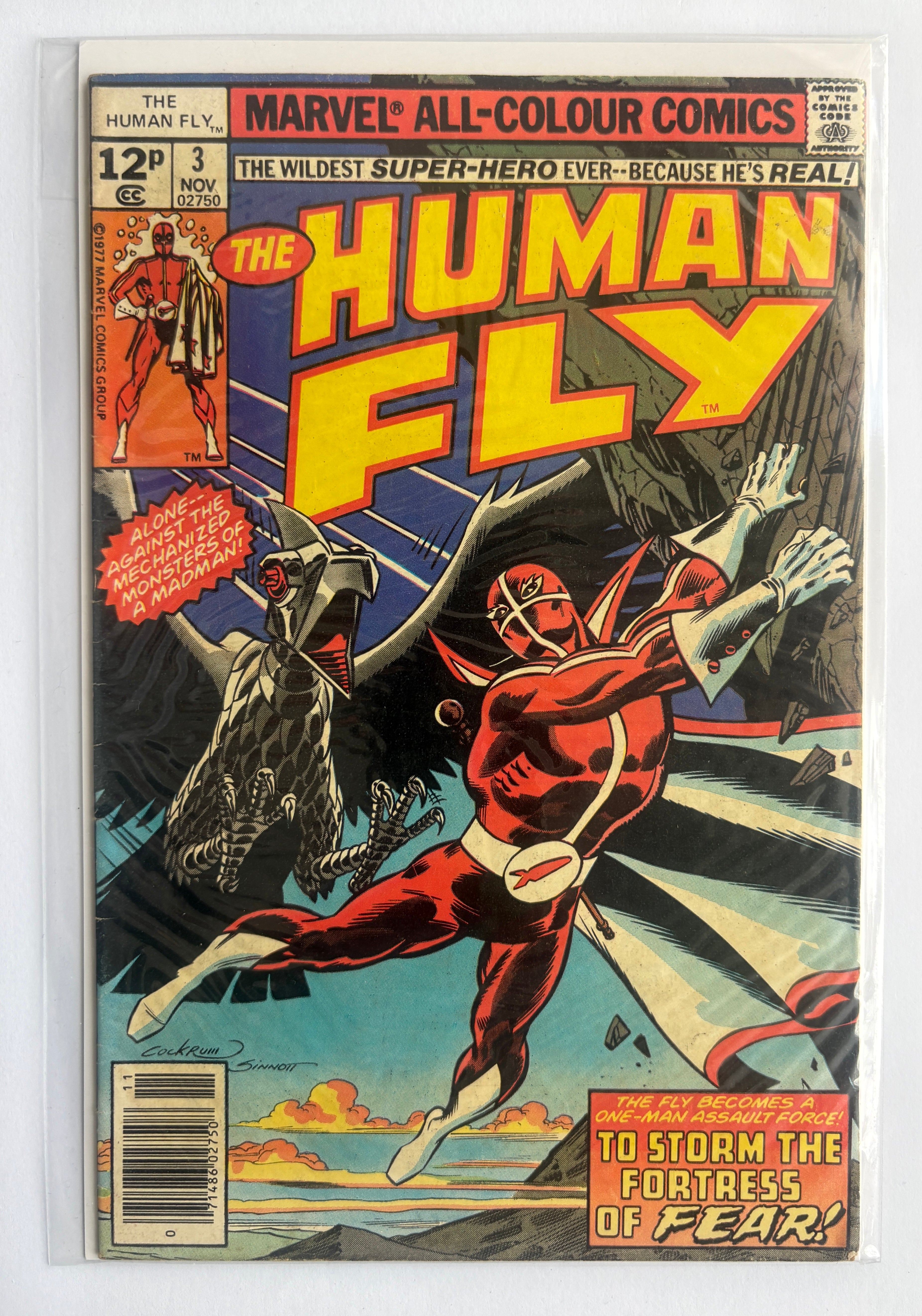 The Human Fly #3 - Marvel Comics UK Variant November 1977 GD 2.0