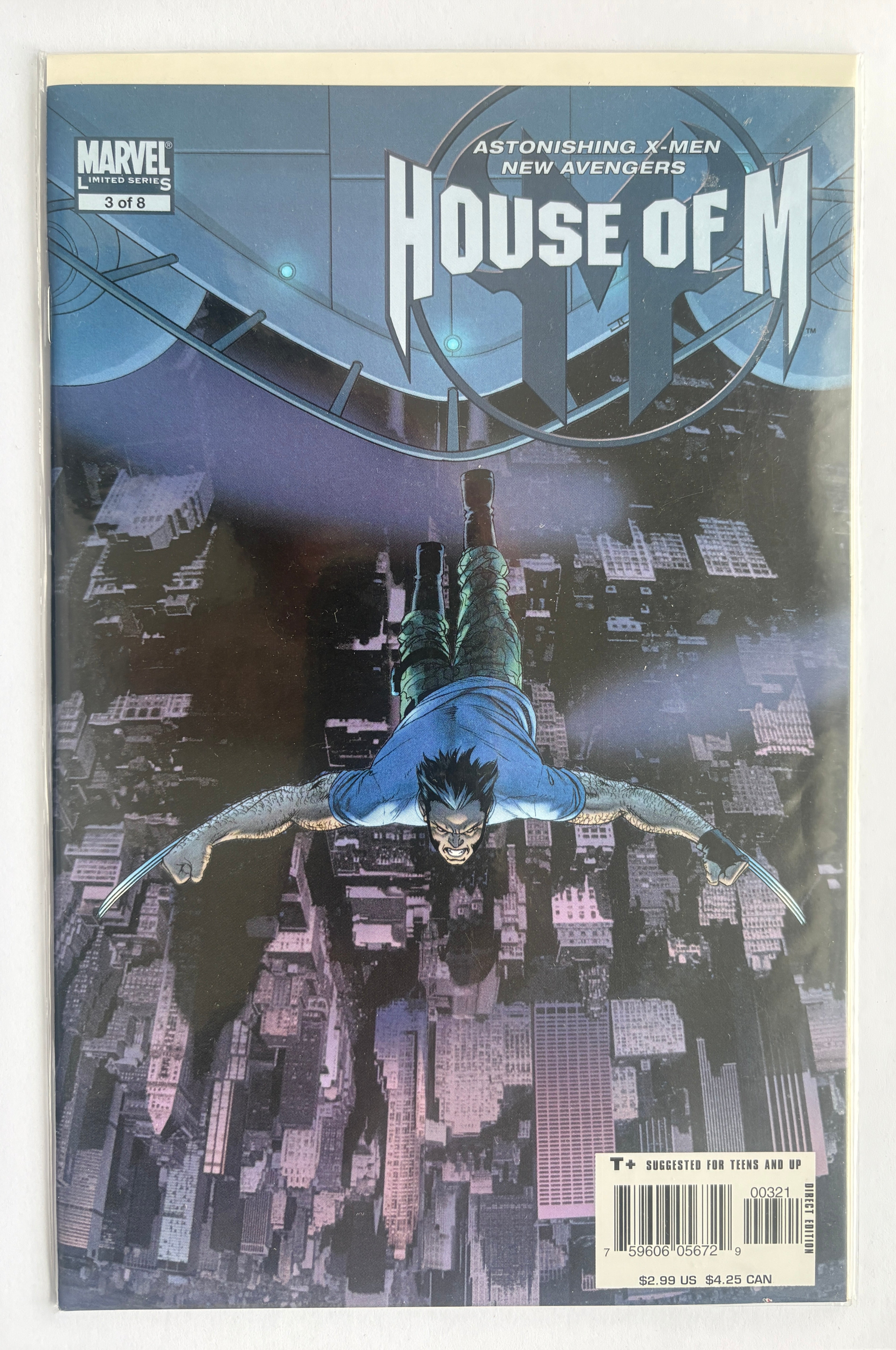 House of M #3 - 1st Printing Cover B Marvel Comics September 2005 VF+ 8.5