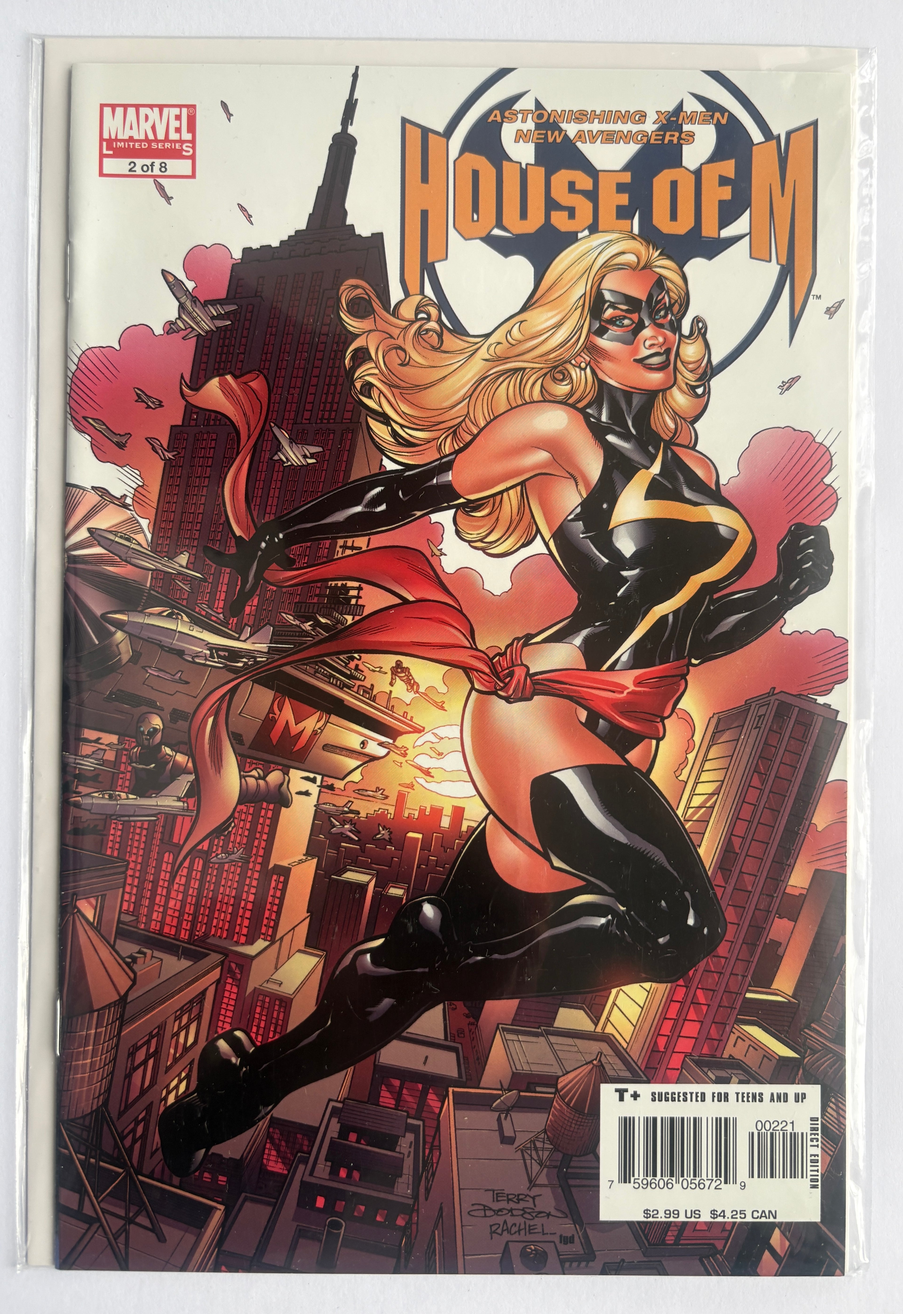 House of M #2 - 1st Printing Dodson Variant Marvel Comics August 2005 NM- 9.2
