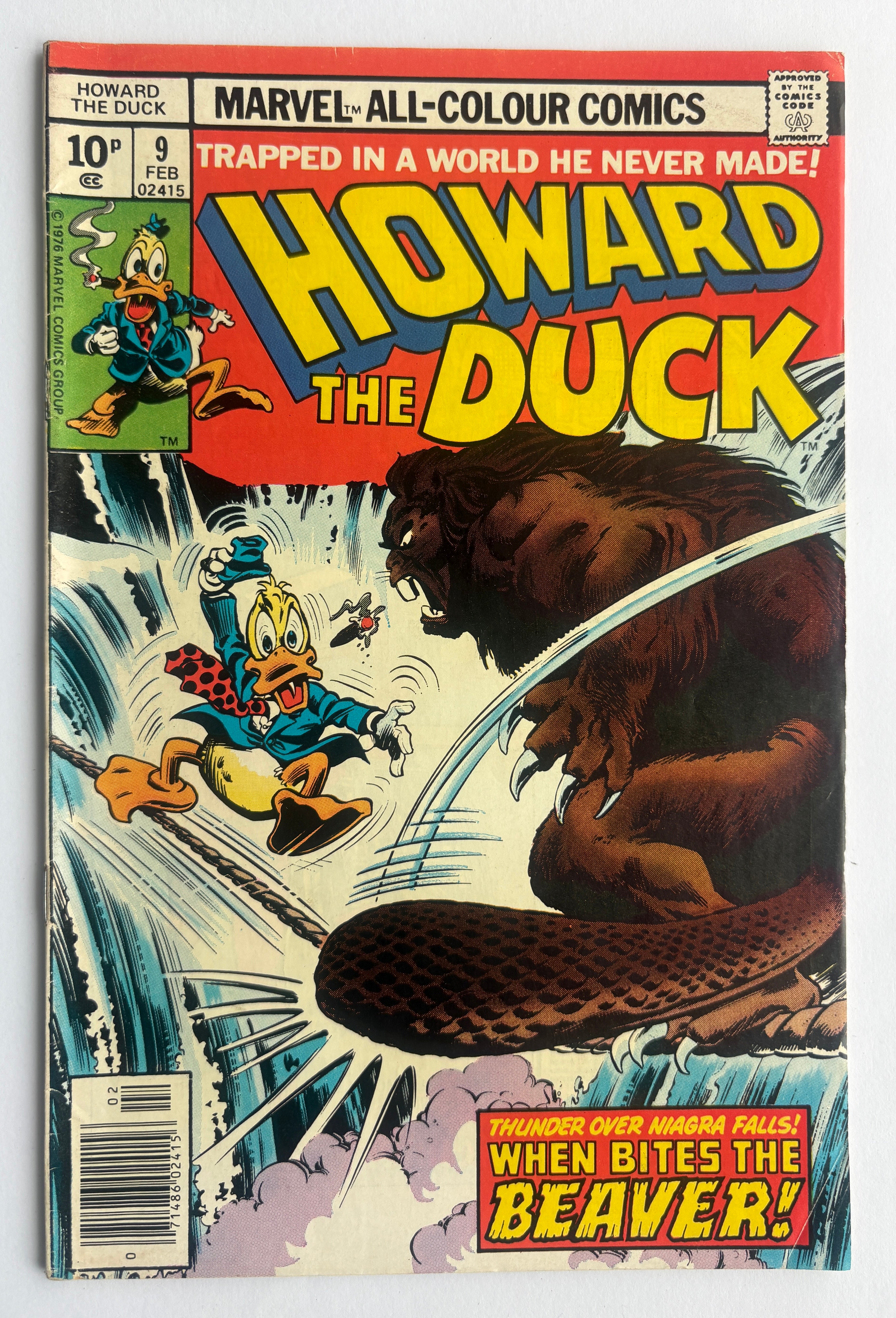 Howard the Duck #9 - UK Variant - Marvel Comics - February 1977 FN 6.0