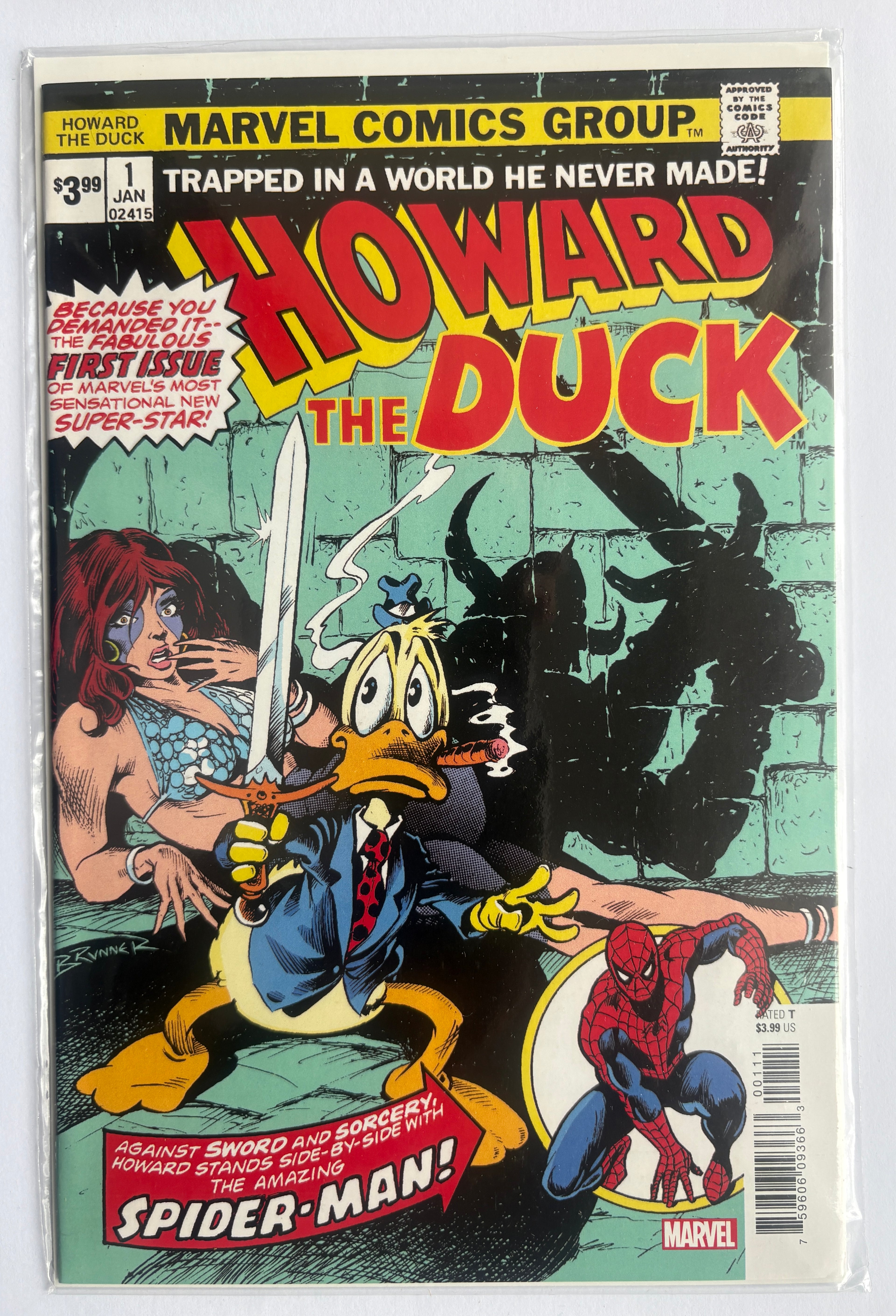 Howard the Duck #1 Facsimile Edition - Marvel Comics August 2019VF+ 8.5