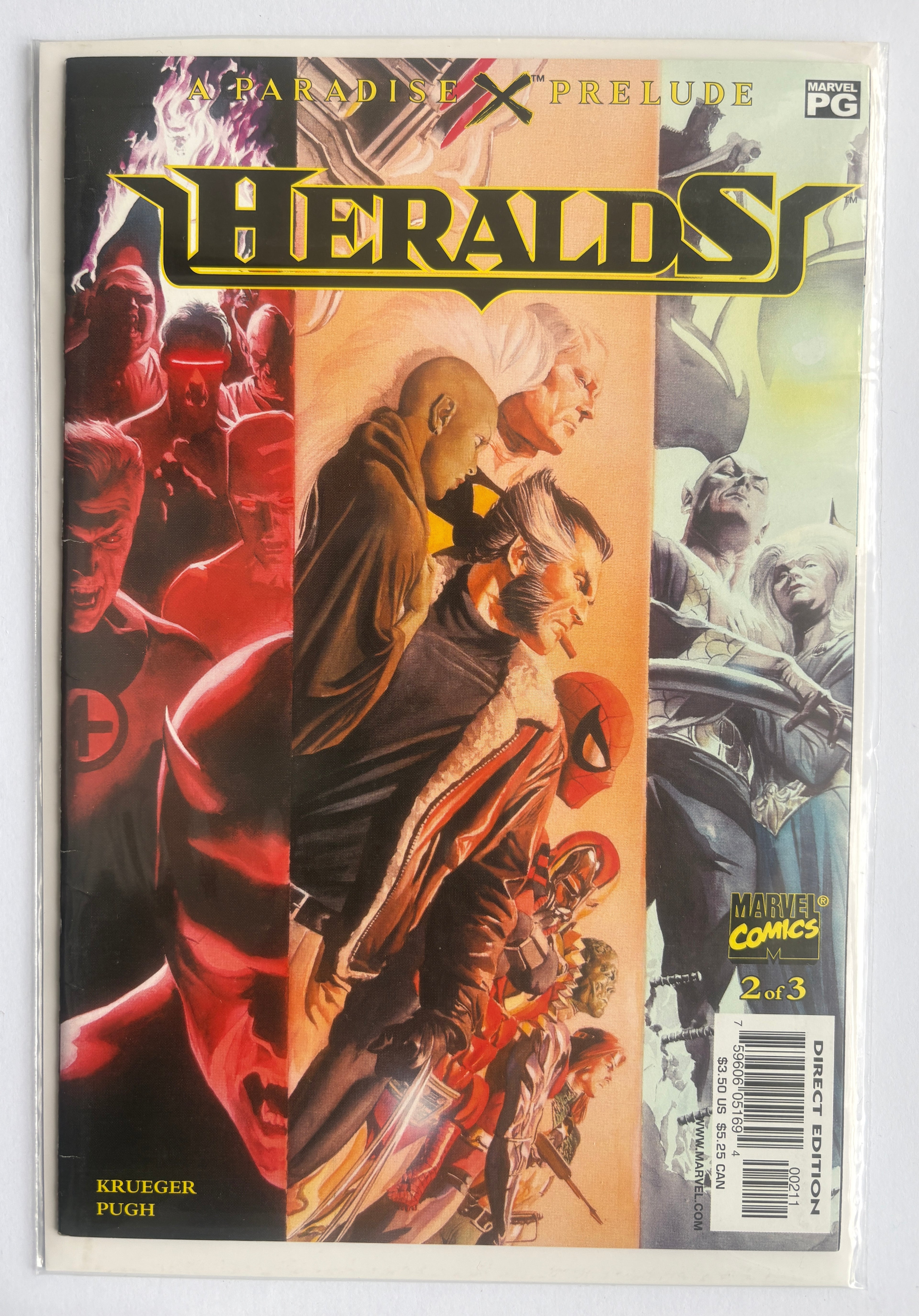 Paradise X Prelude Heralds #2 - 1st Printing Marvel Comics January 2002 VF- 7.5