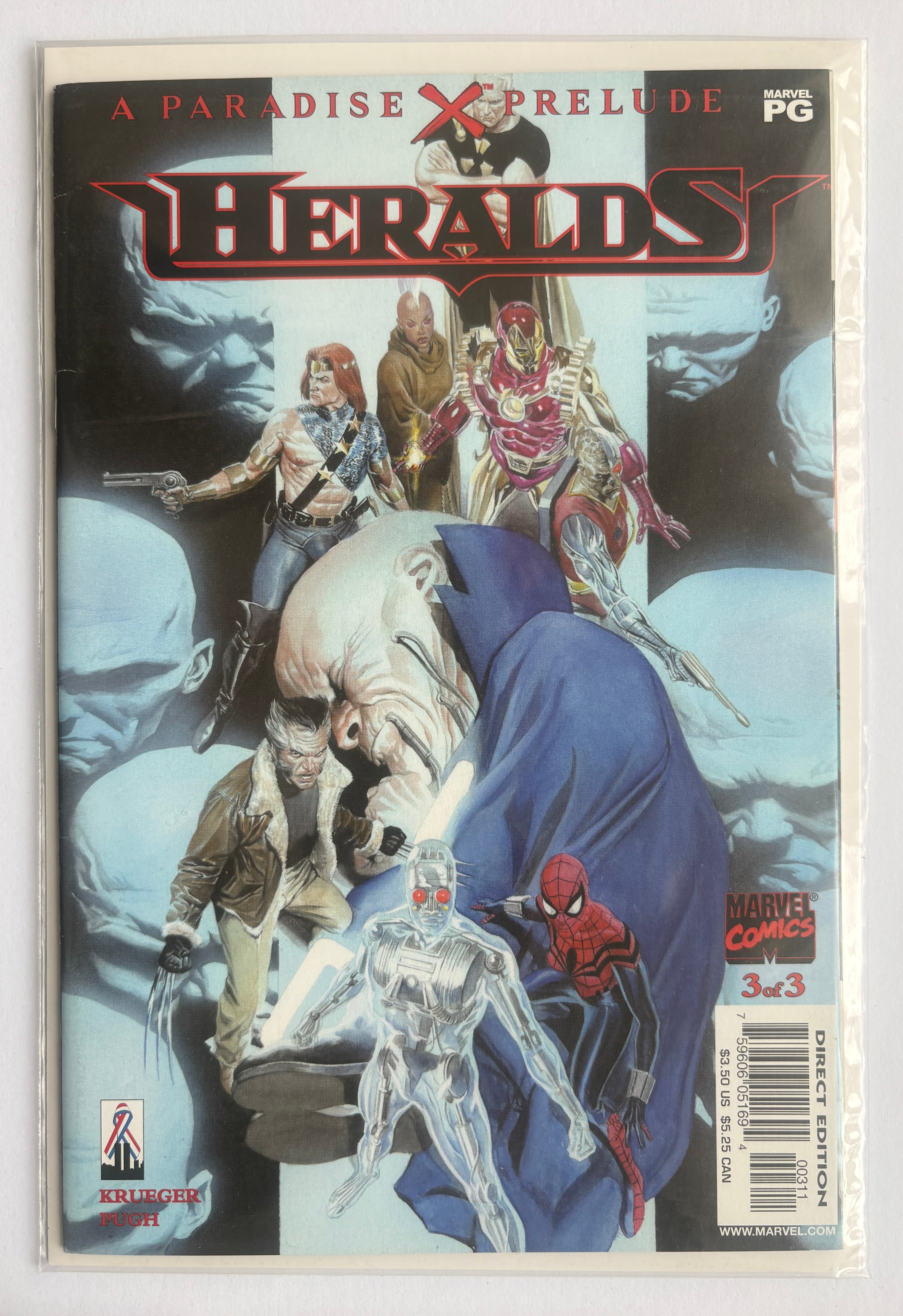 Paradise X Prelude Heralds #3 1st Printing Marvel Comics February 2002 F/VF 7.0
