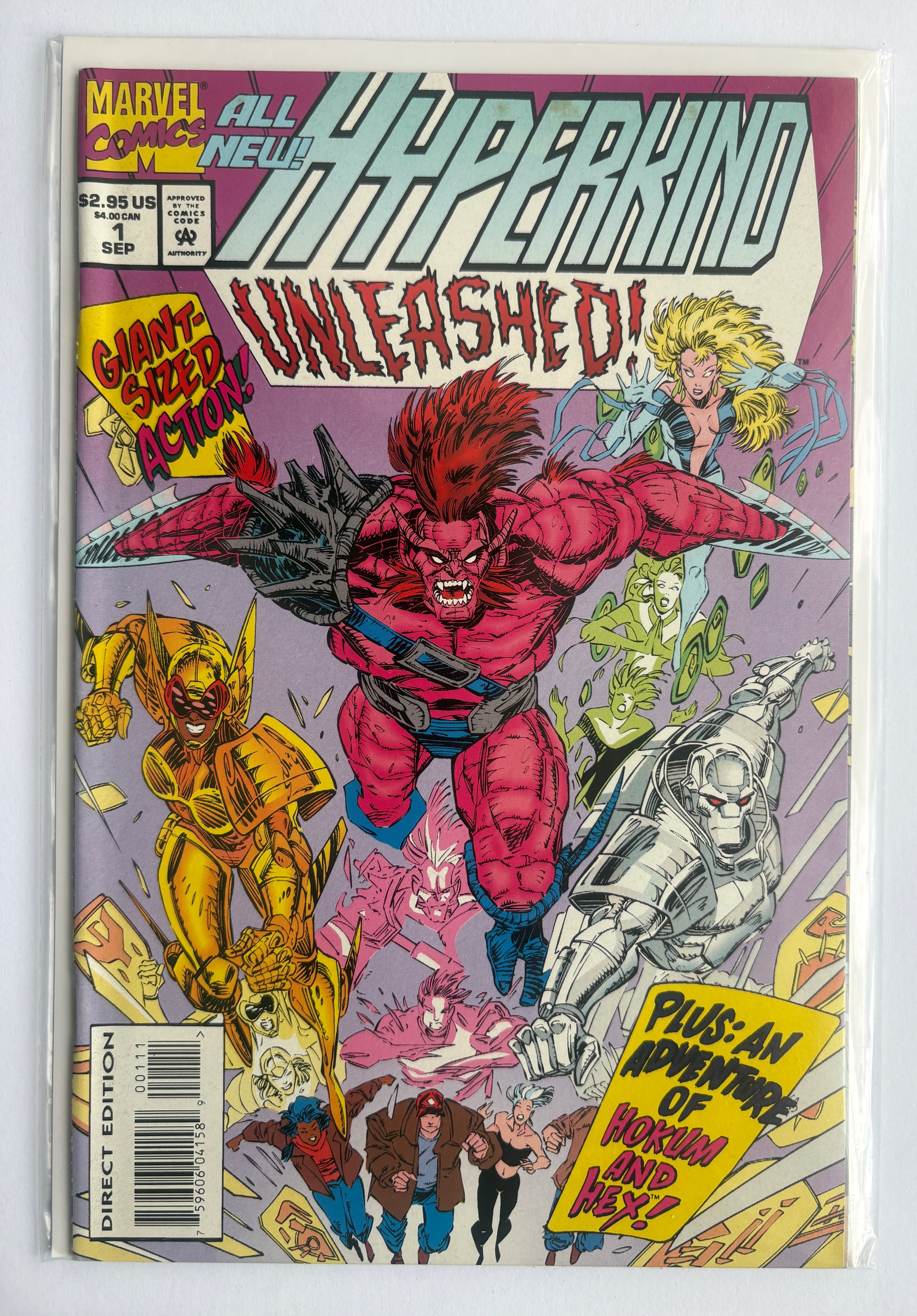 Hyperkind Unleashed #1 - 1st Printing Marvel Comics 1994 VF+ 8.5