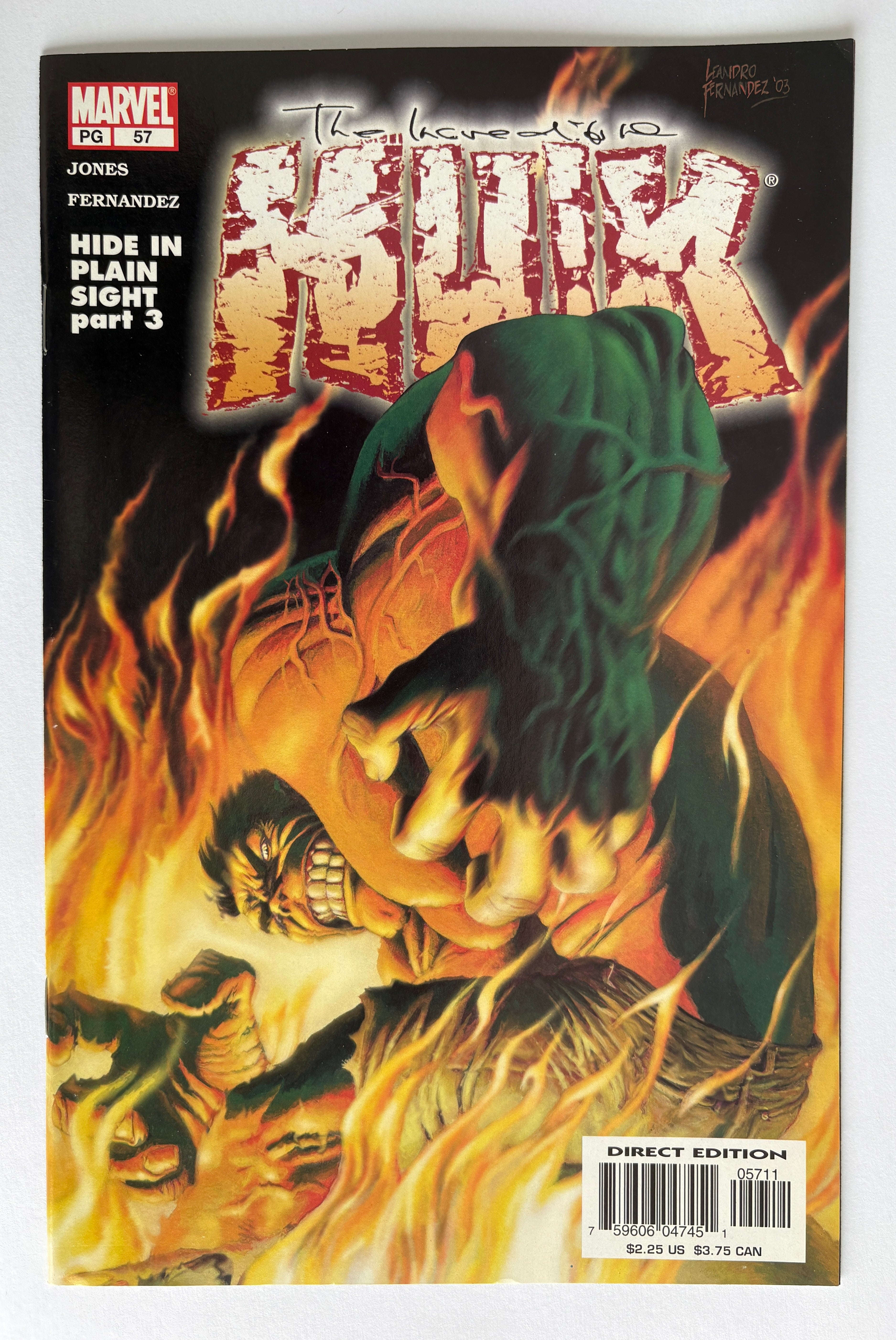 The Incredible Hulk #57 - 1st Printing - Marvel Comics September 2003 VF+ 8.5