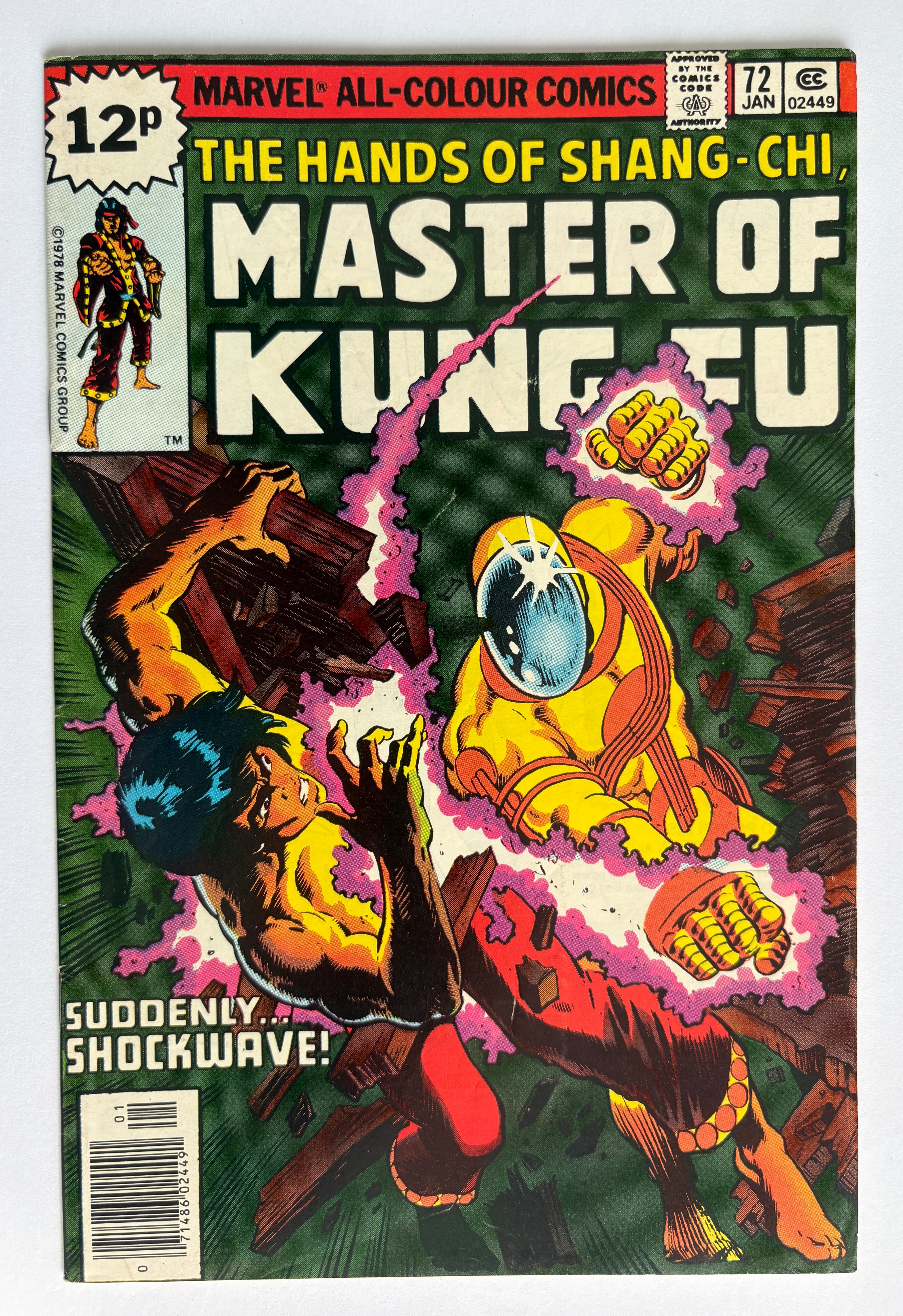 The Hands of Shang-Chi Master of Kung Fu #72 - UK Variant January 1979 FN 6.0