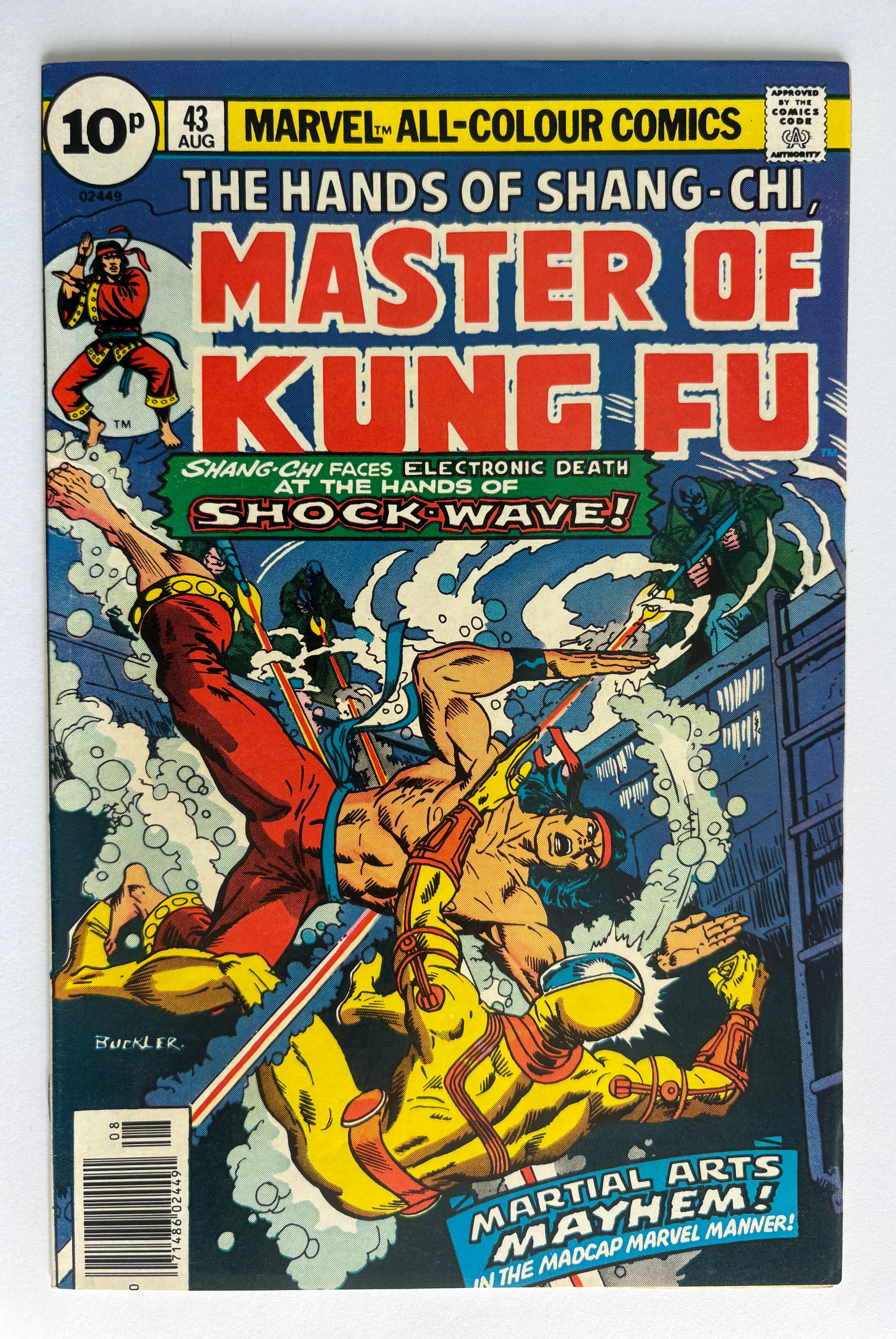 The Hands of Shang-Chi Master of Kung Fu #43 - UK Variant - August 1976 VF- 7.5