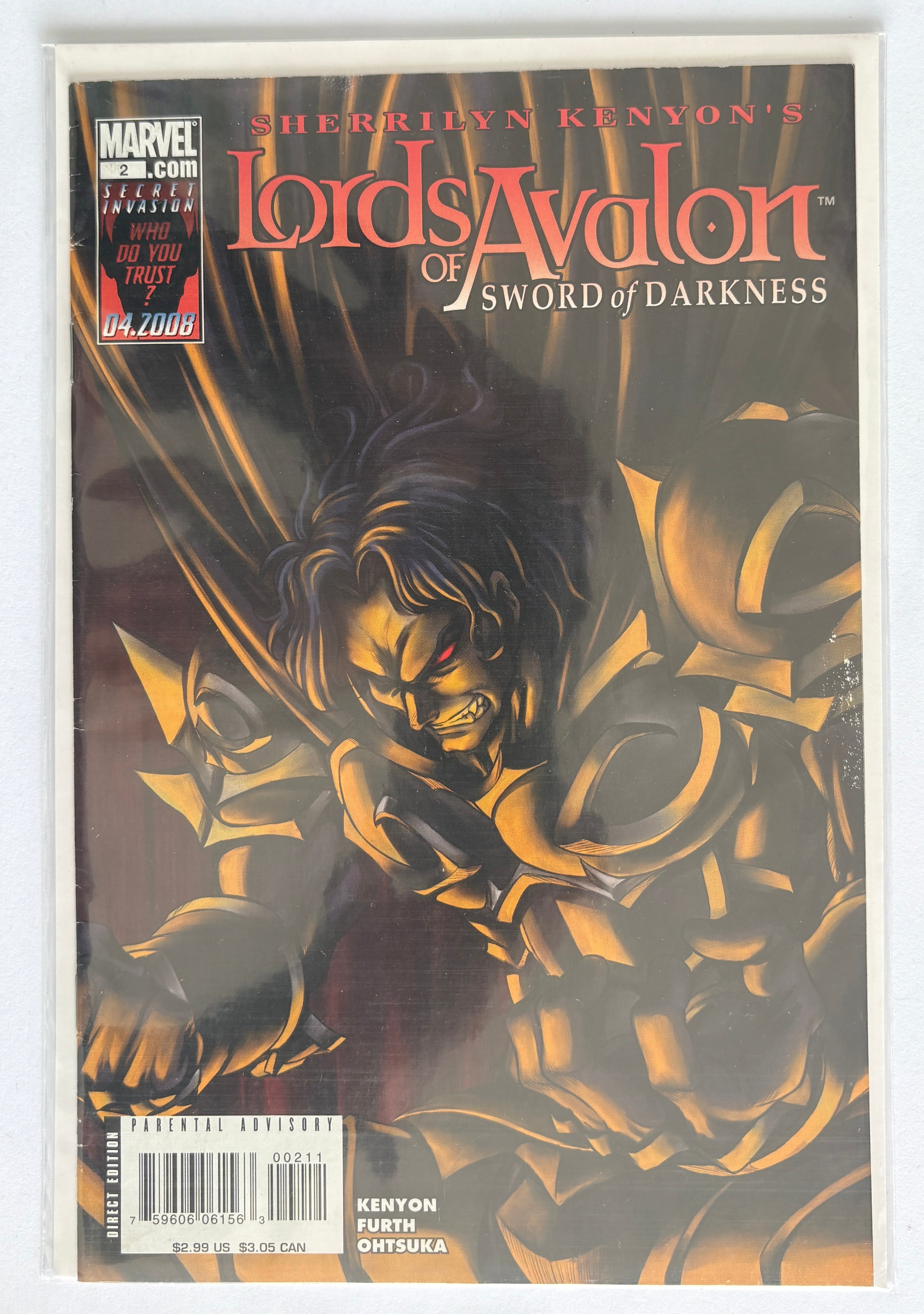 Lords of Avalon Sword of Darkness #2 - 1st Printing Marvel May 2008 F/VF 7.0