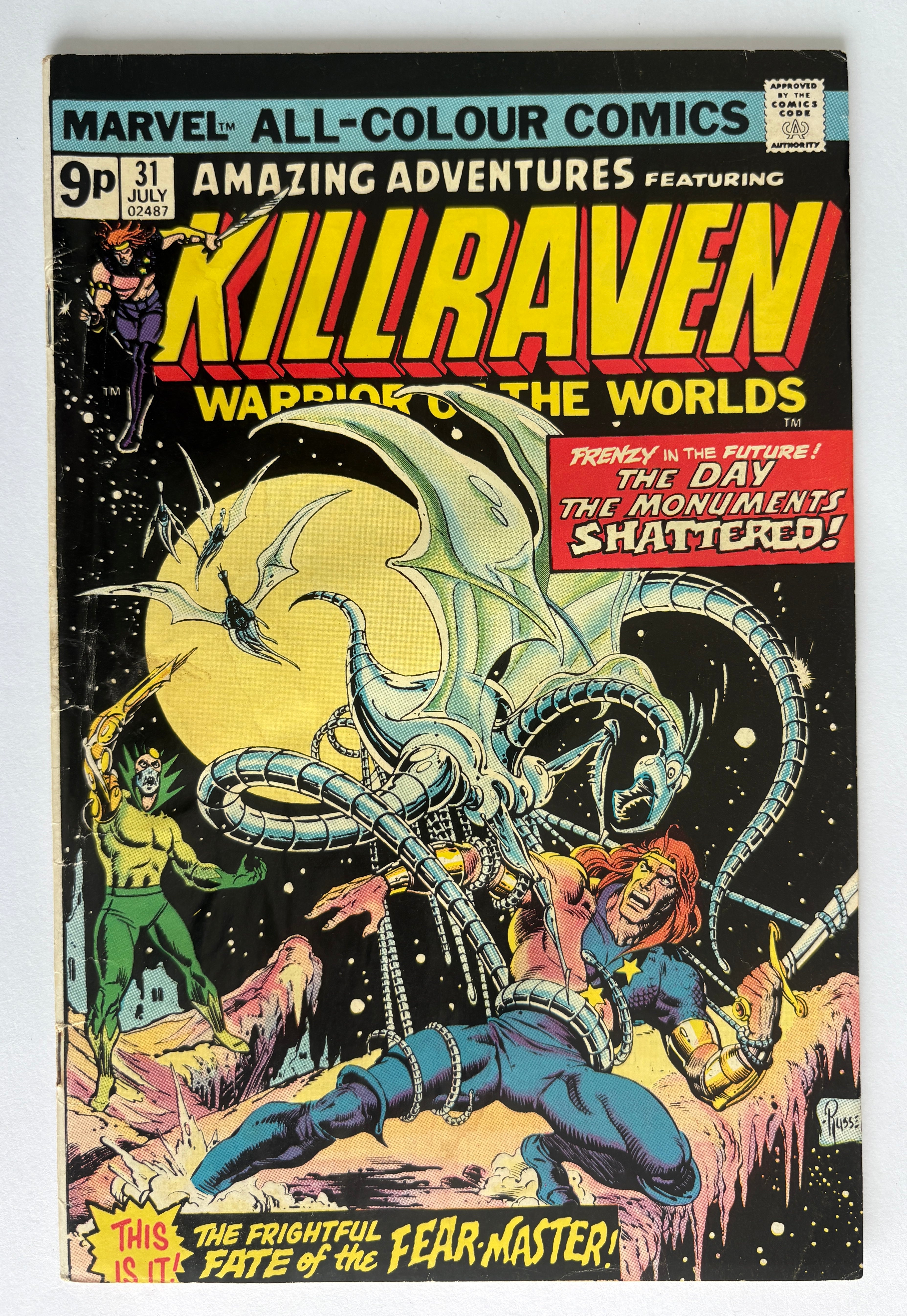 Amazing Adventures #31 - Featuring Killraven - UK Variant July 1975 VG 4.0