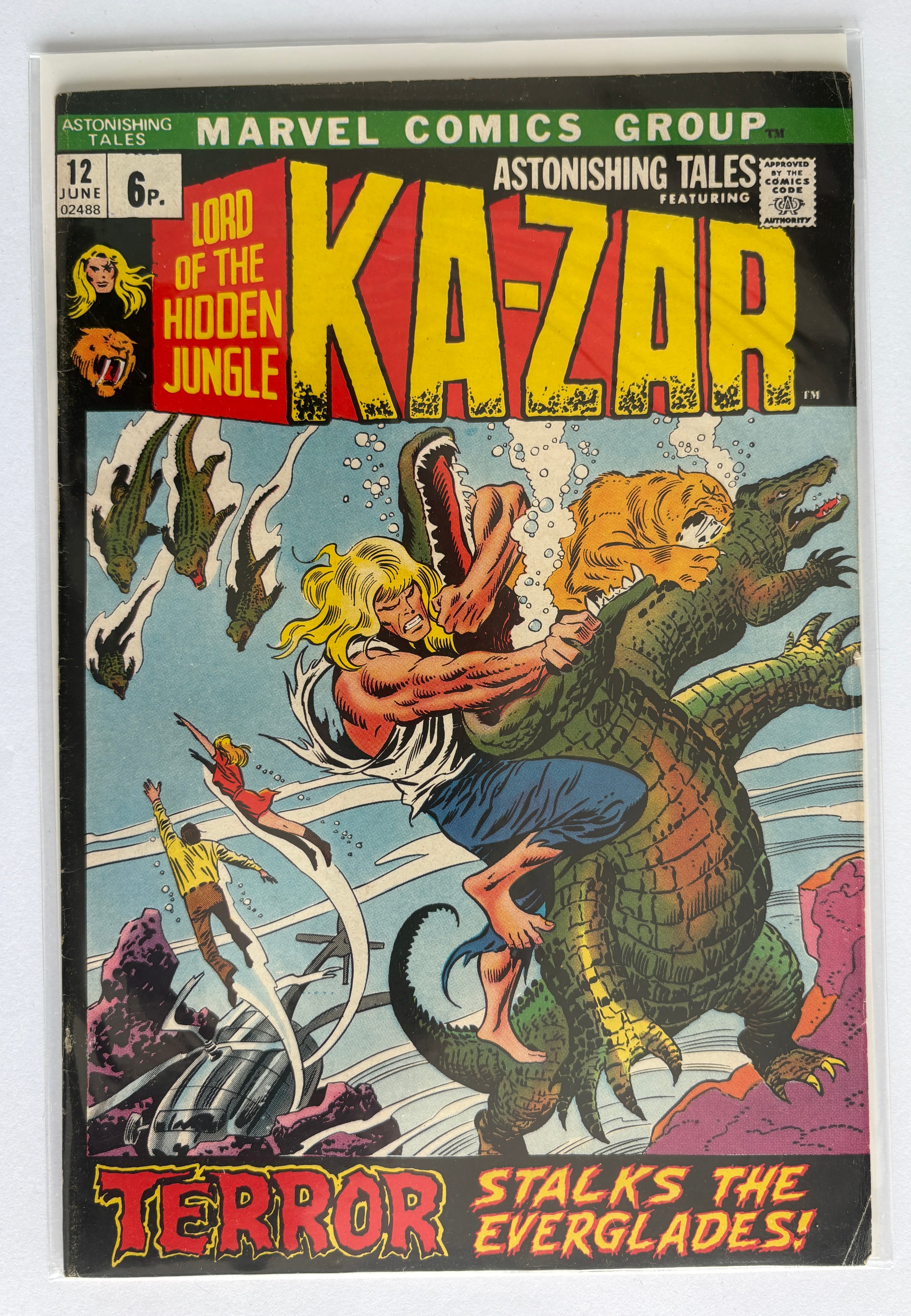 Astonishing Tales #12 - 2nd Man-Thing Marvel UK Variant June 1972 FN 6.0