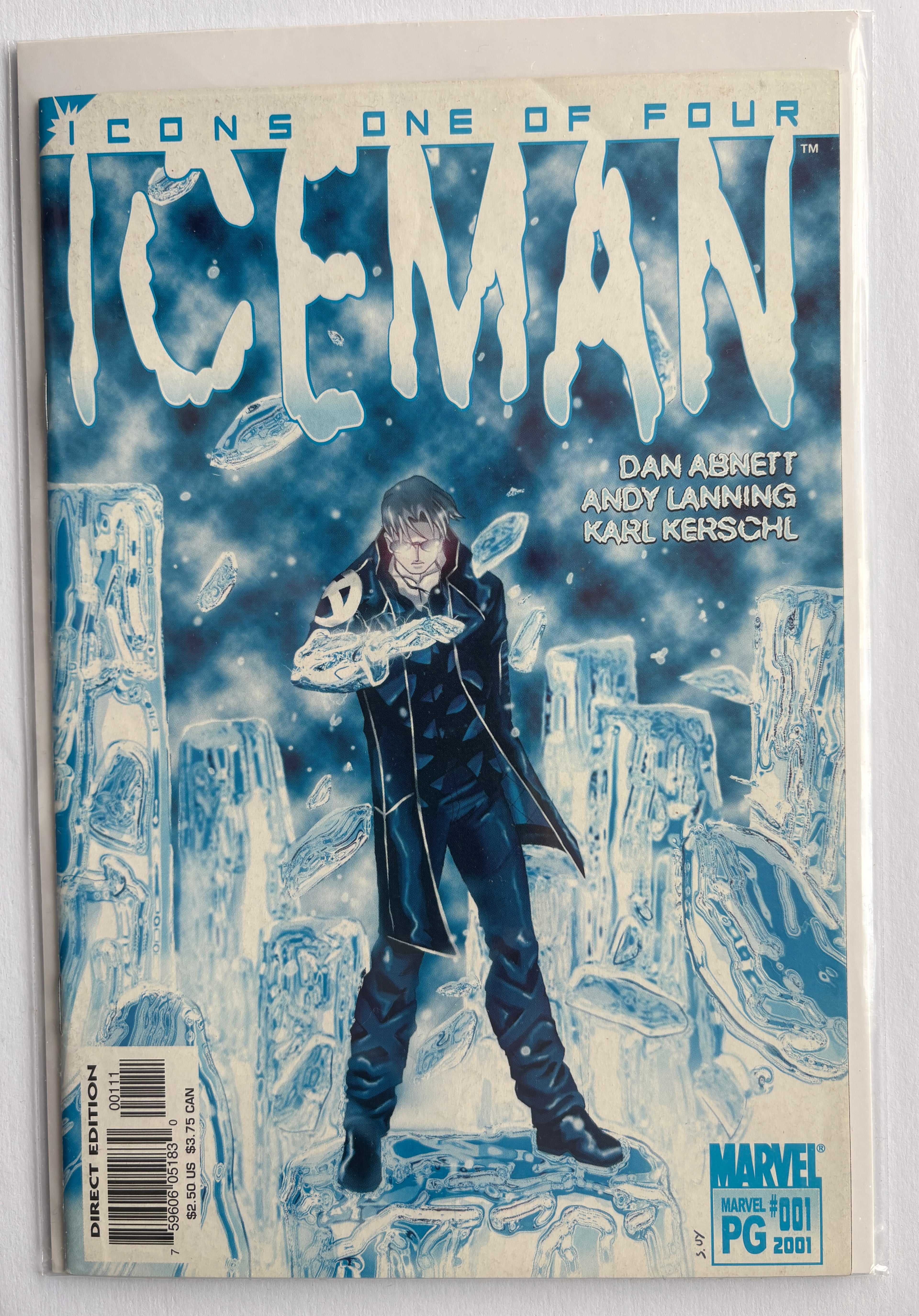 Iceman #1 - (1 of 4) - Marvel Comics December 2001 F/VF 7.0