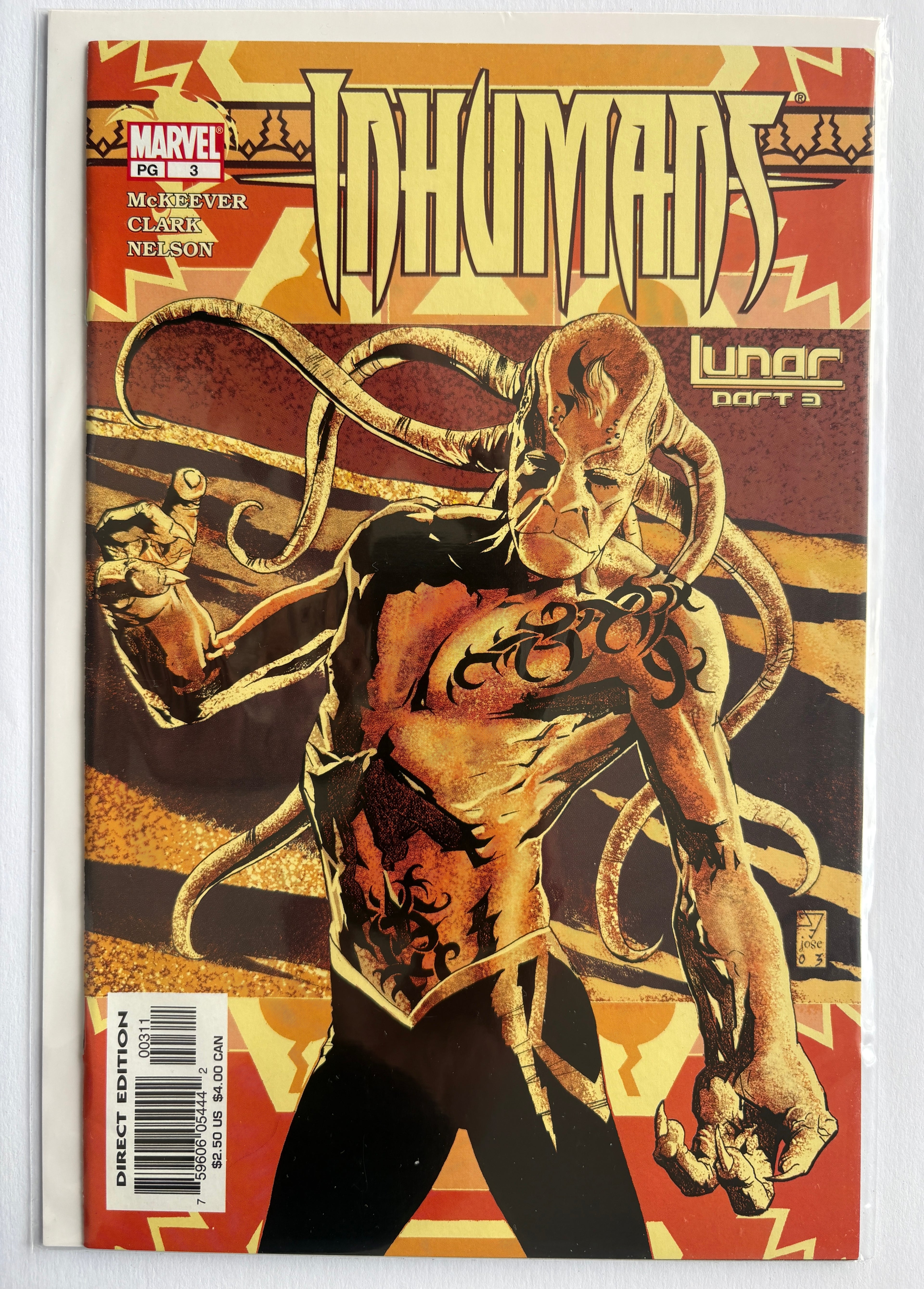 Inhumans #3 - 1st Printing Marvel Comics August 2003 F/VF 7.0