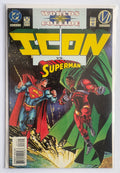 Icon #16 - Icon vs Superman Worlds Collide #11 - DC Comics August 1994 F/VF 7.0