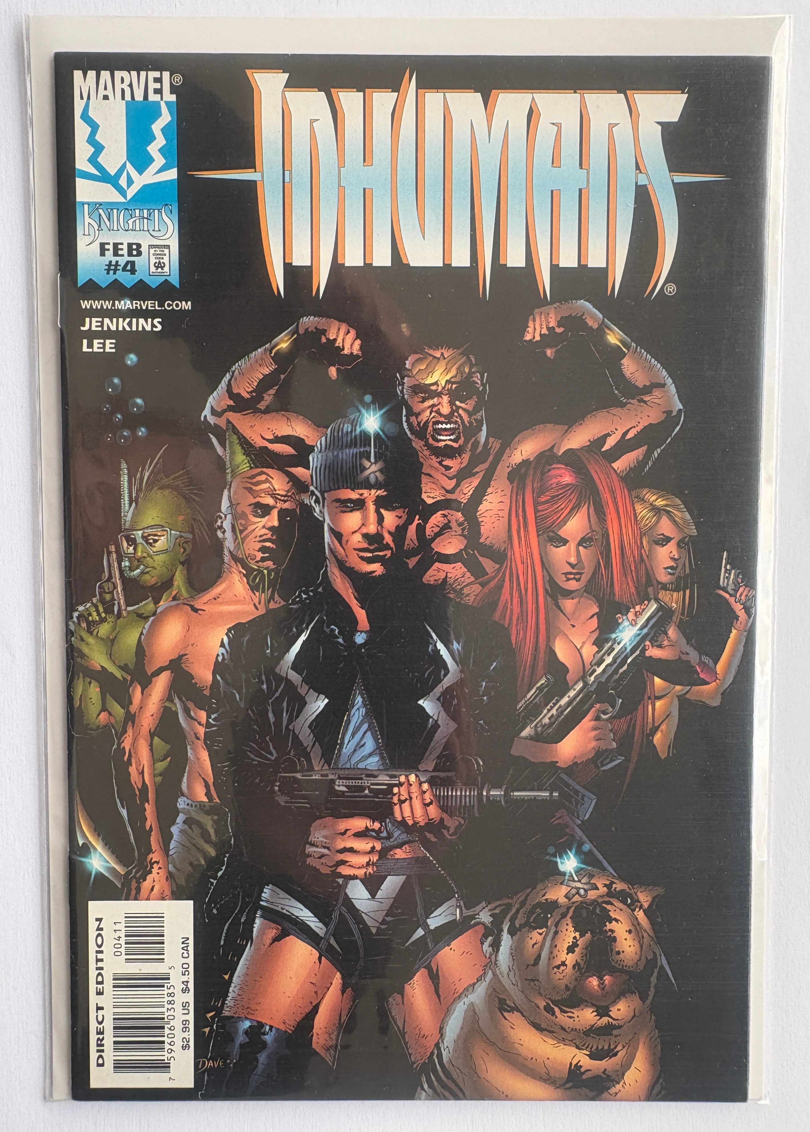 Inhumans #4 - Marvel Knights - 1st Printing February 1999 VF- 7.5