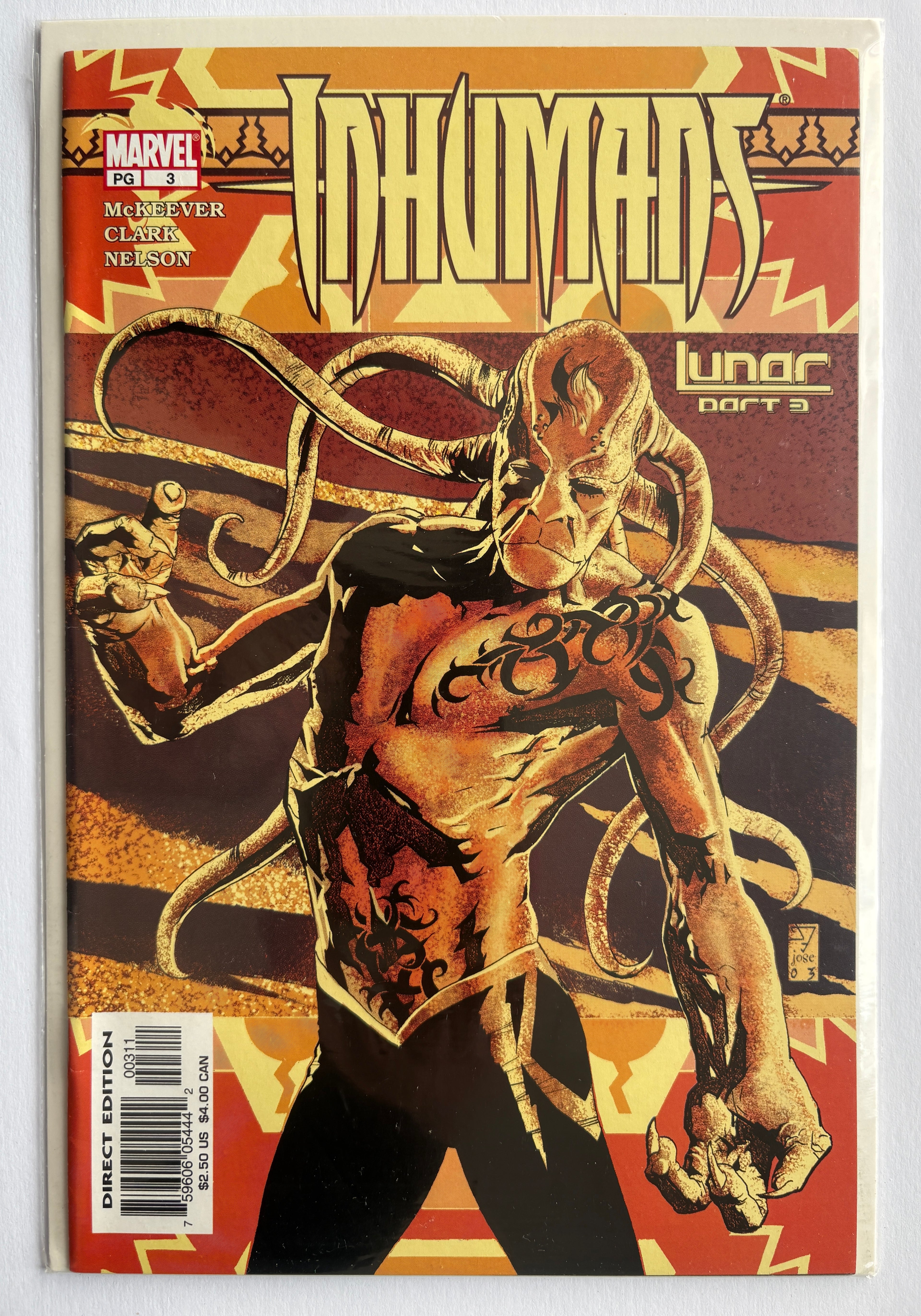 Inhumans #3 - 1st Printing Marvel Comics August 2003 VF- 7.5