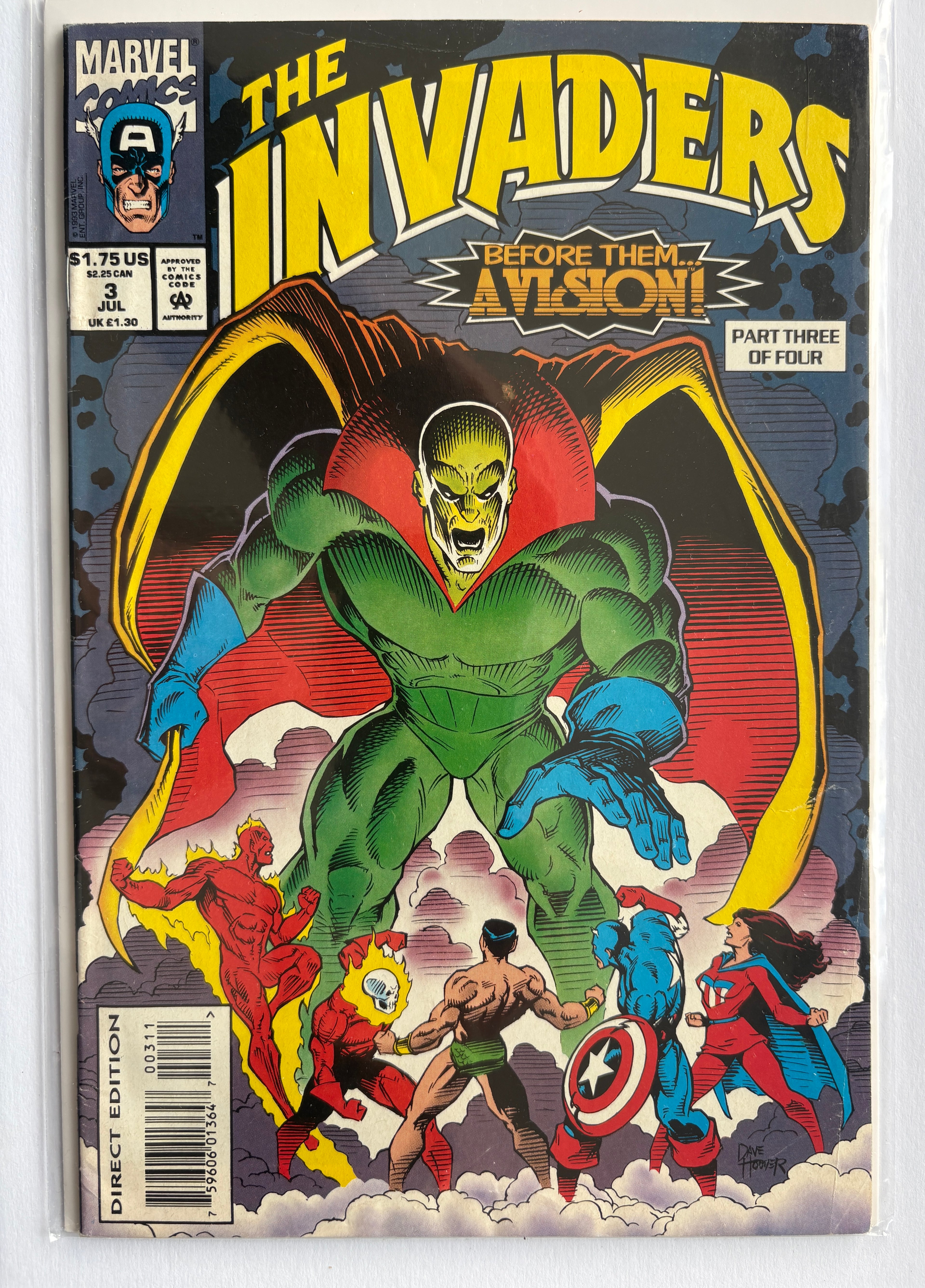 The Invaders #3 (3 of 4) Marvel Comics July 1992 F/VF 7.0