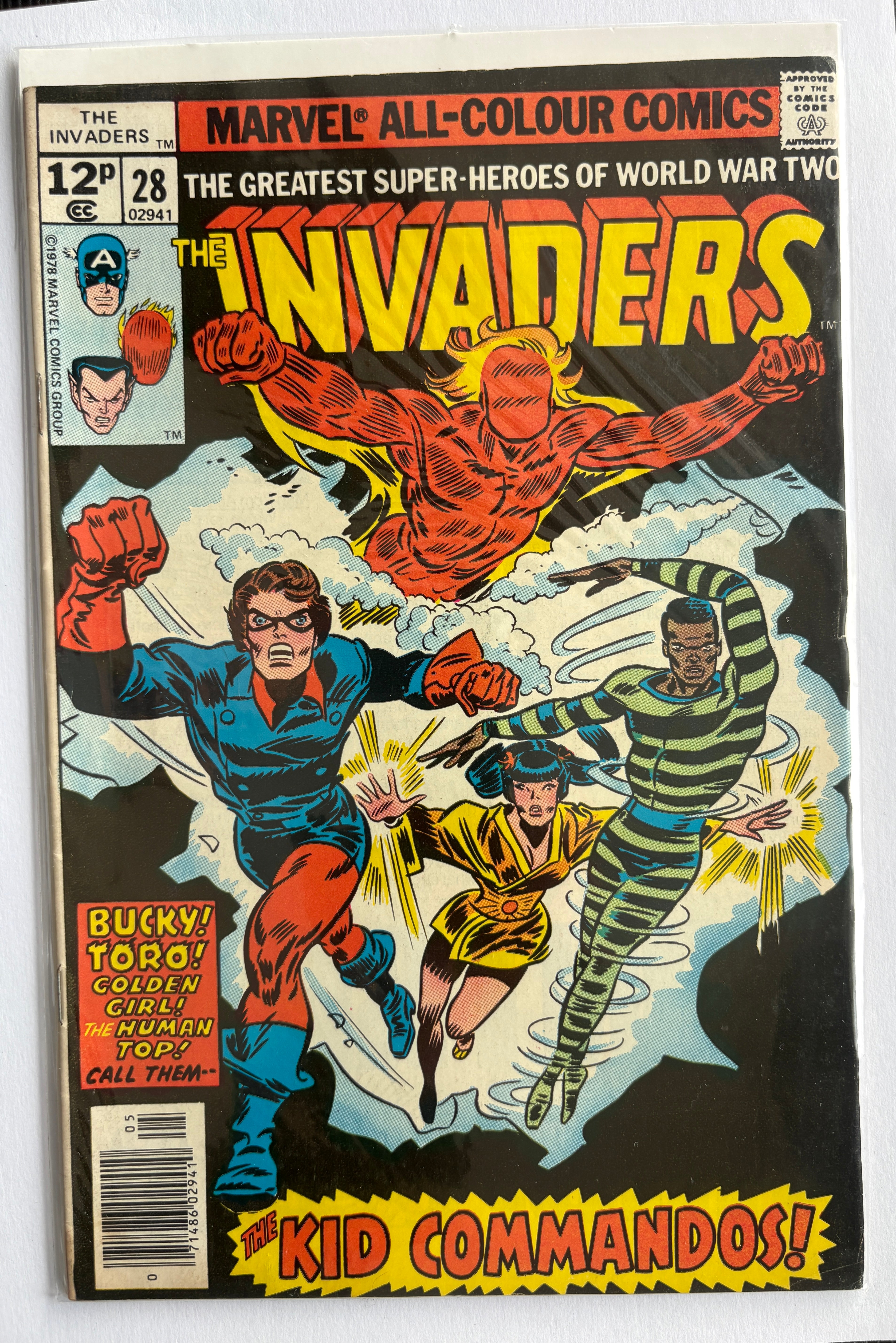 The Invaders #28 - UK Variant - Marvel Comics - May 1978 VF- 7.5