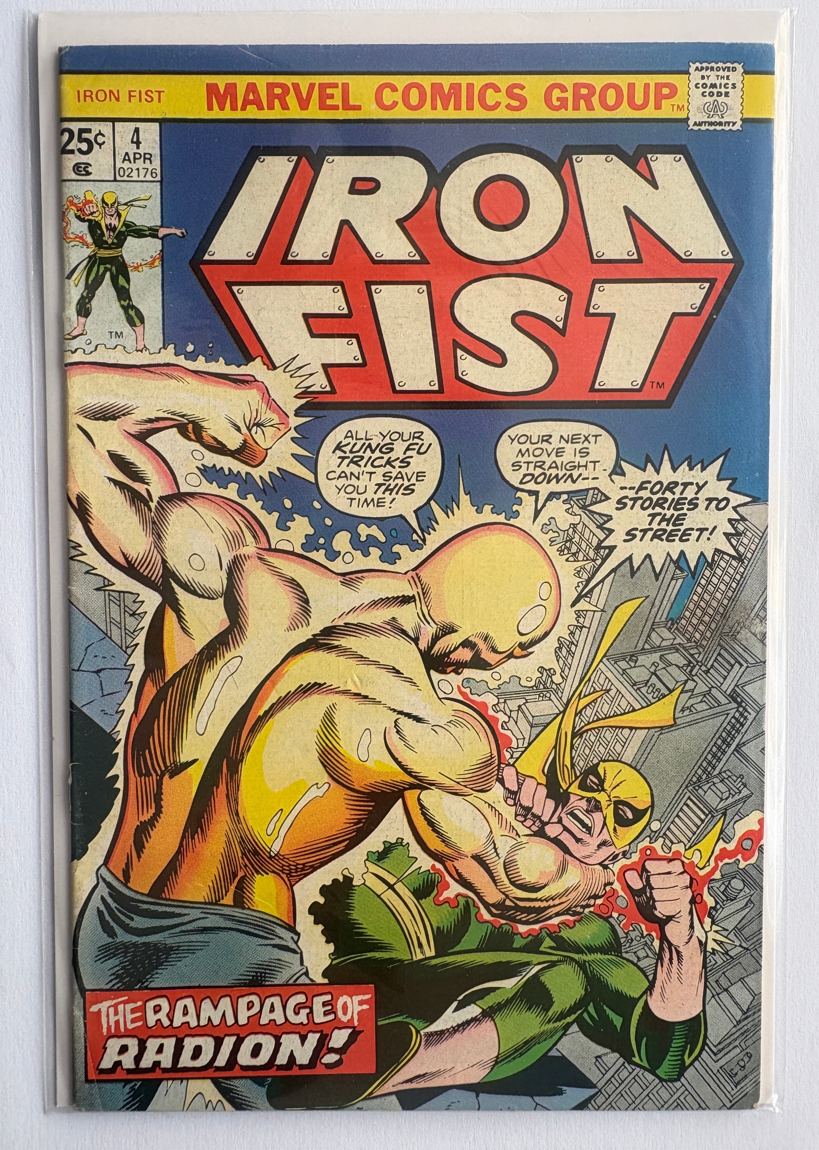 Iron Fist #4 - Marvel Comics April 1976 FN- 5.5