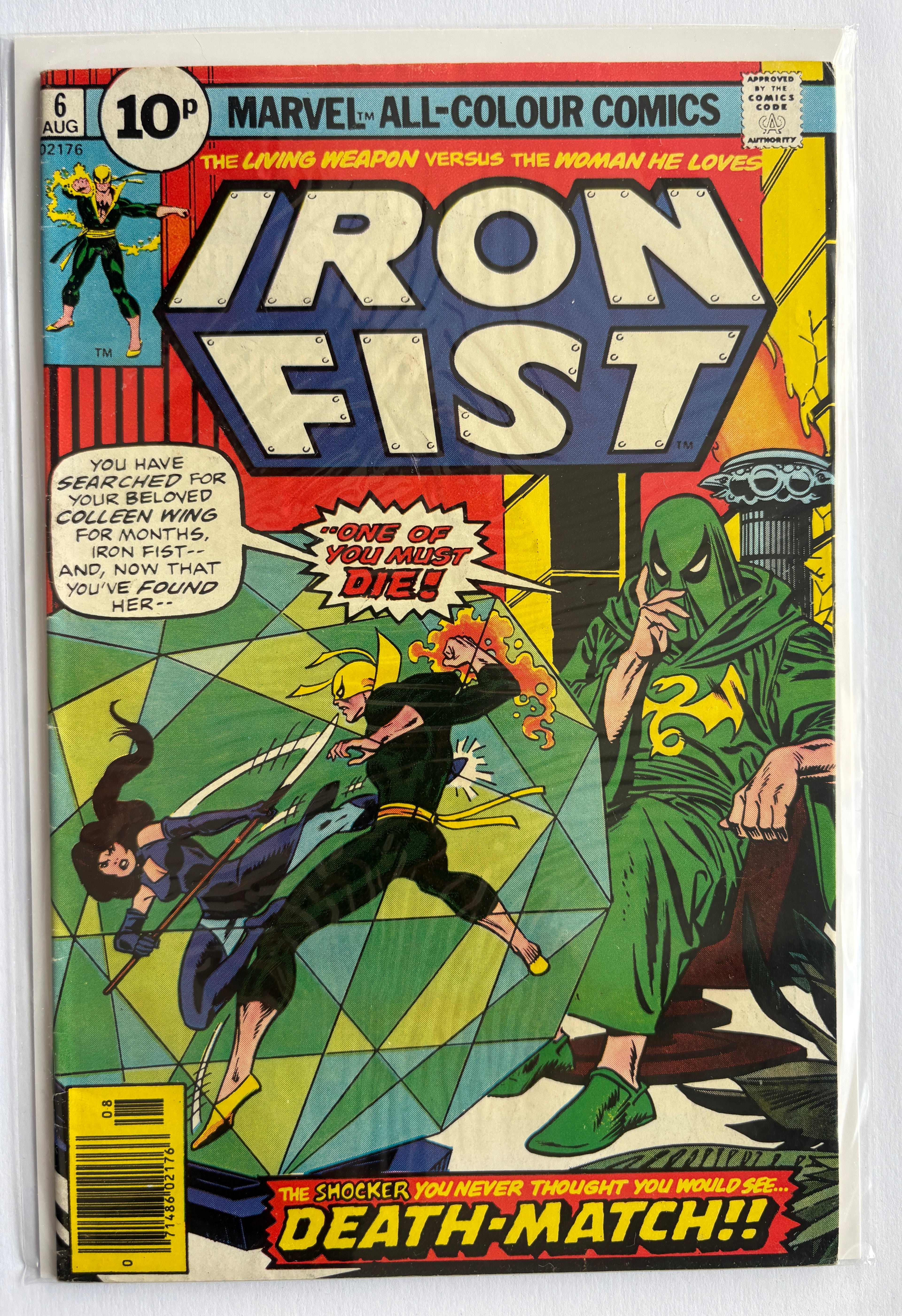 Iron Fist #6 - Marvel Comics UK Variant August 1976 F/VF 7.0