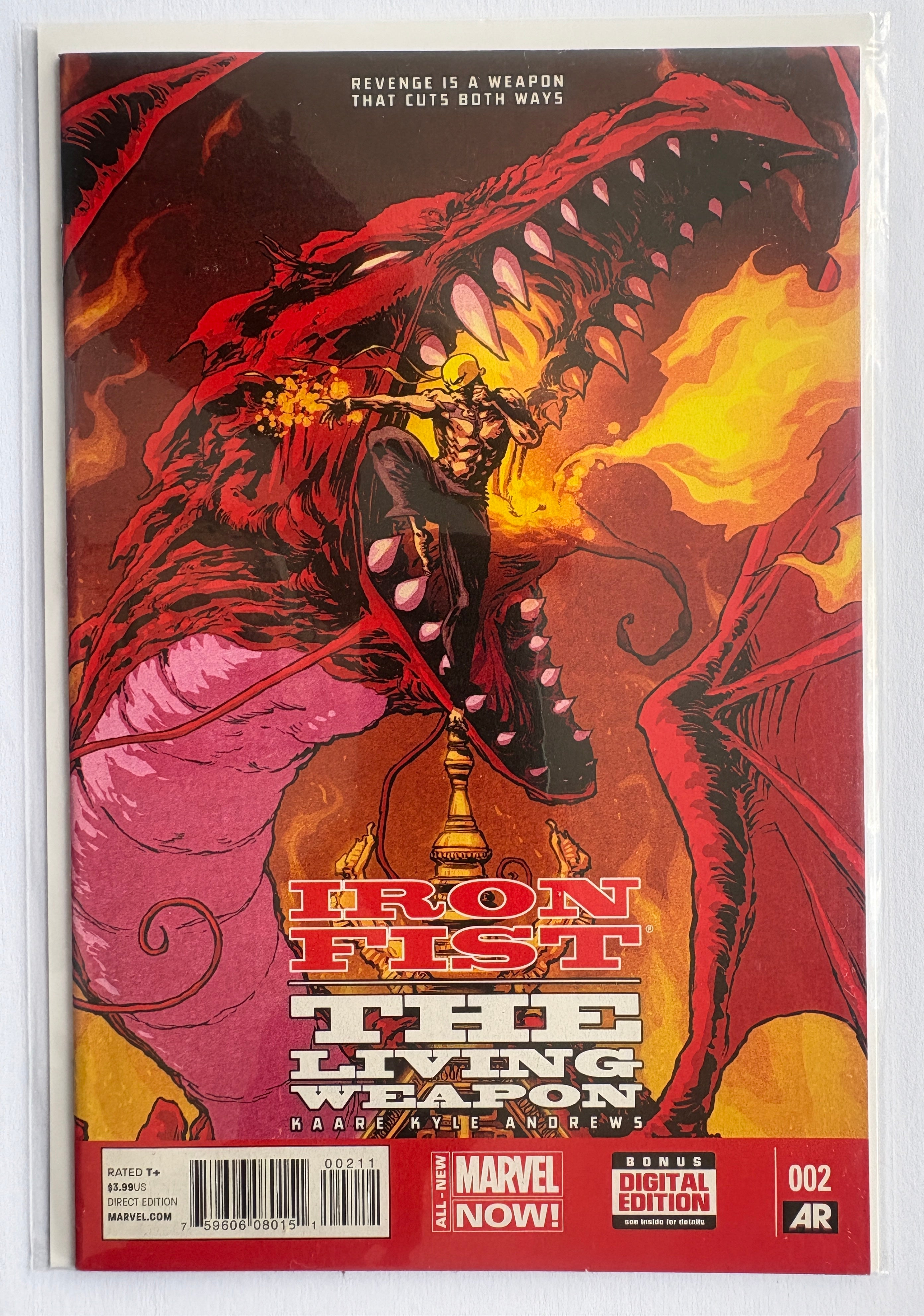 Iron Fist #2 - 1st Printing - Marvel Now! 2014 VF+ 8.5