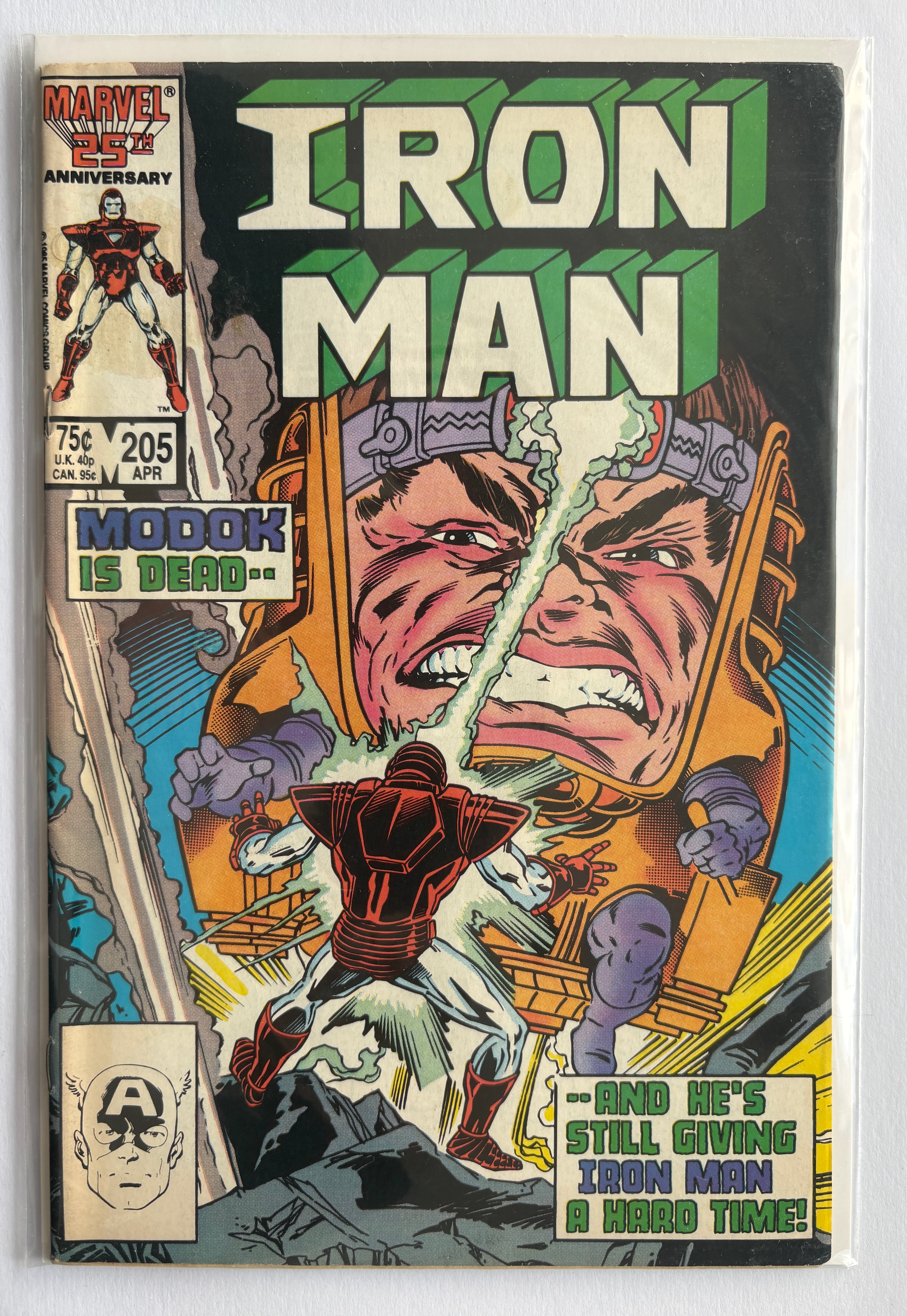 The Invincible Iron Man #205 - Marvel Comics April 1986 FN 6.0