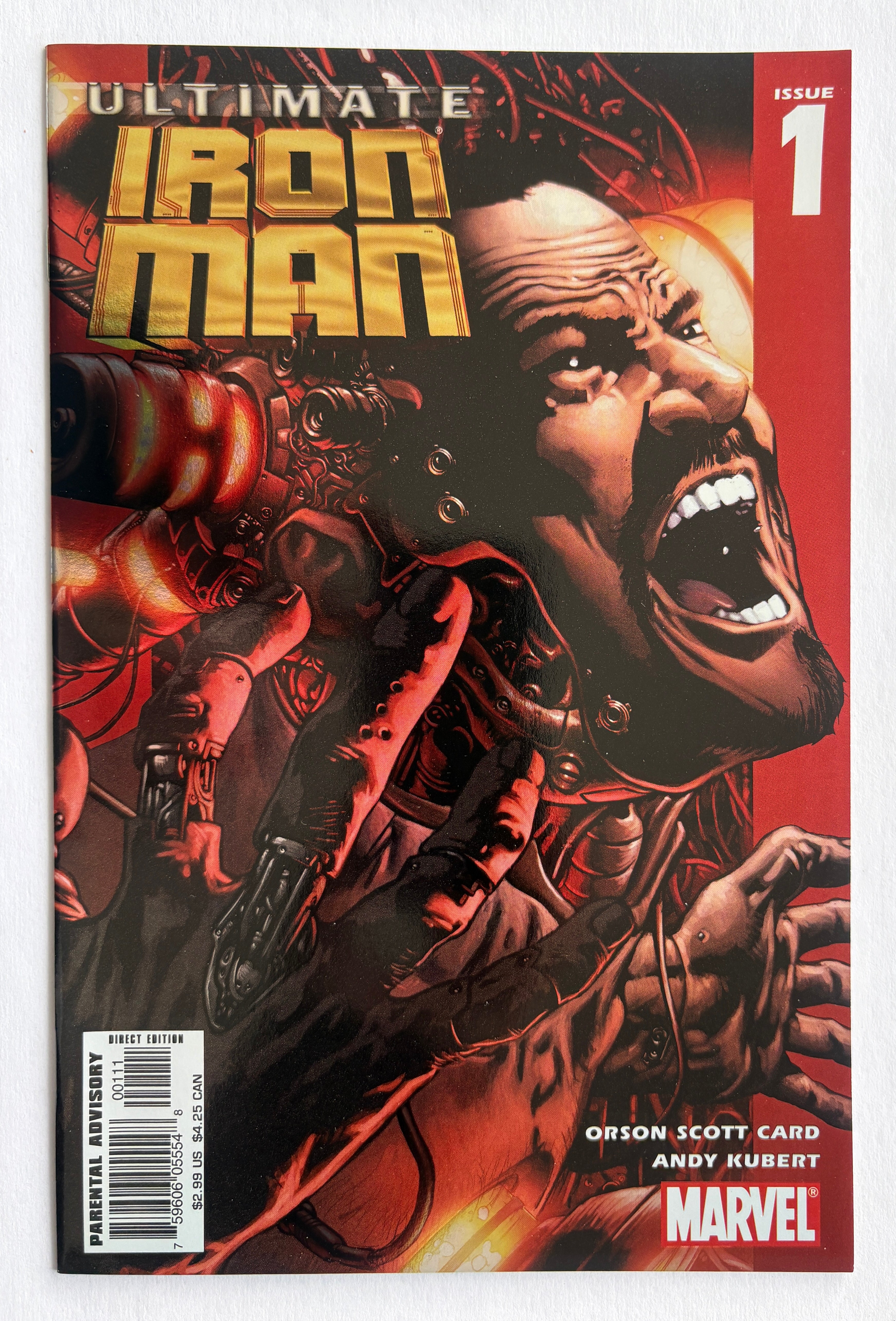 Ultimate Iron Man #1 - 1st Printing Foil Variant Marvel Comics May 2005 NM- 9.2