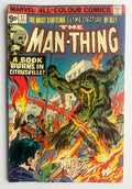 The Man-Thing #17 - A Book Burns in Citrusville UK Pence Issue May 1975 VG+ 4.5