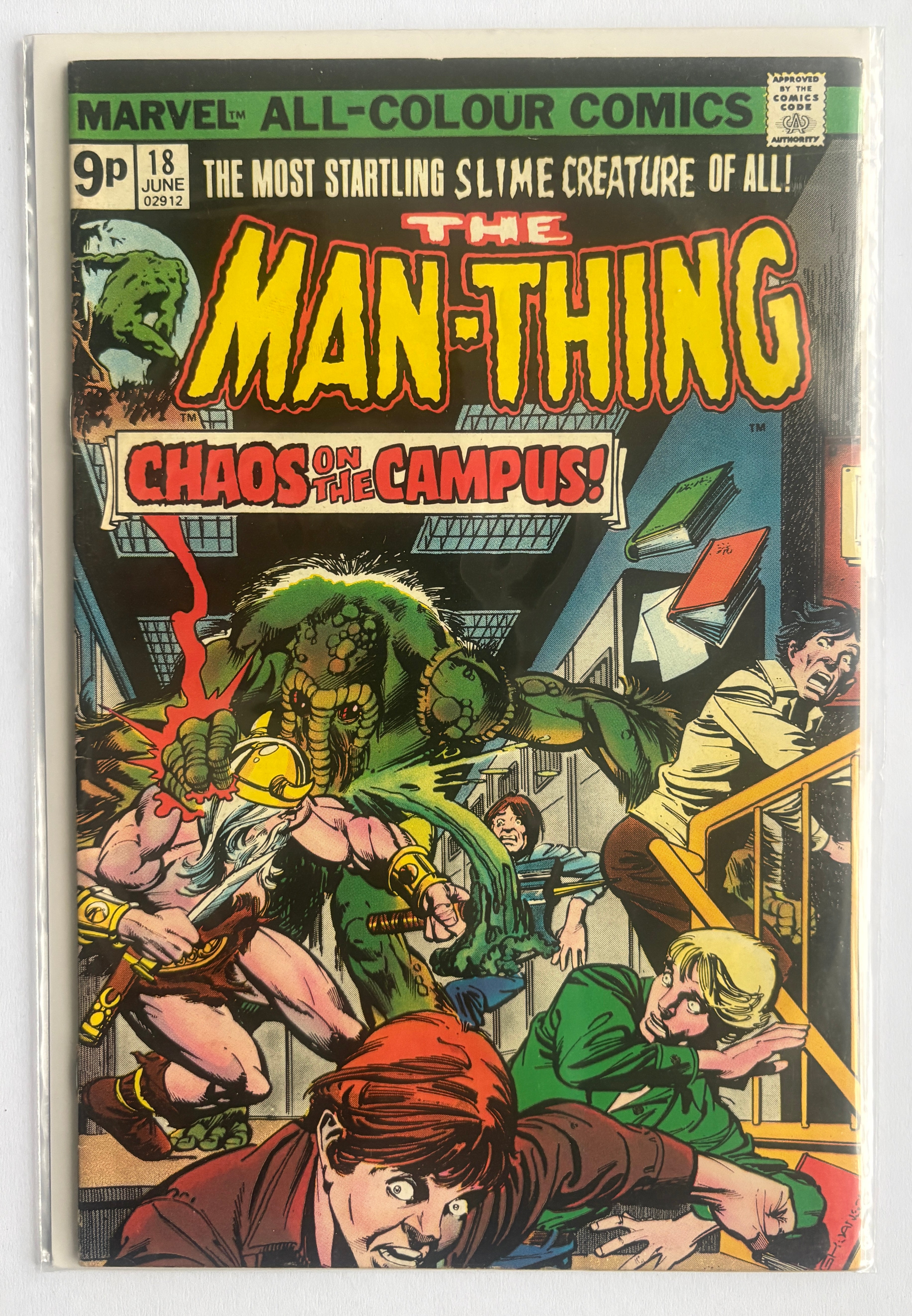 The Man-Thing #18 - Marvel Comics UK Variant - June 1975 F/VF 7.0