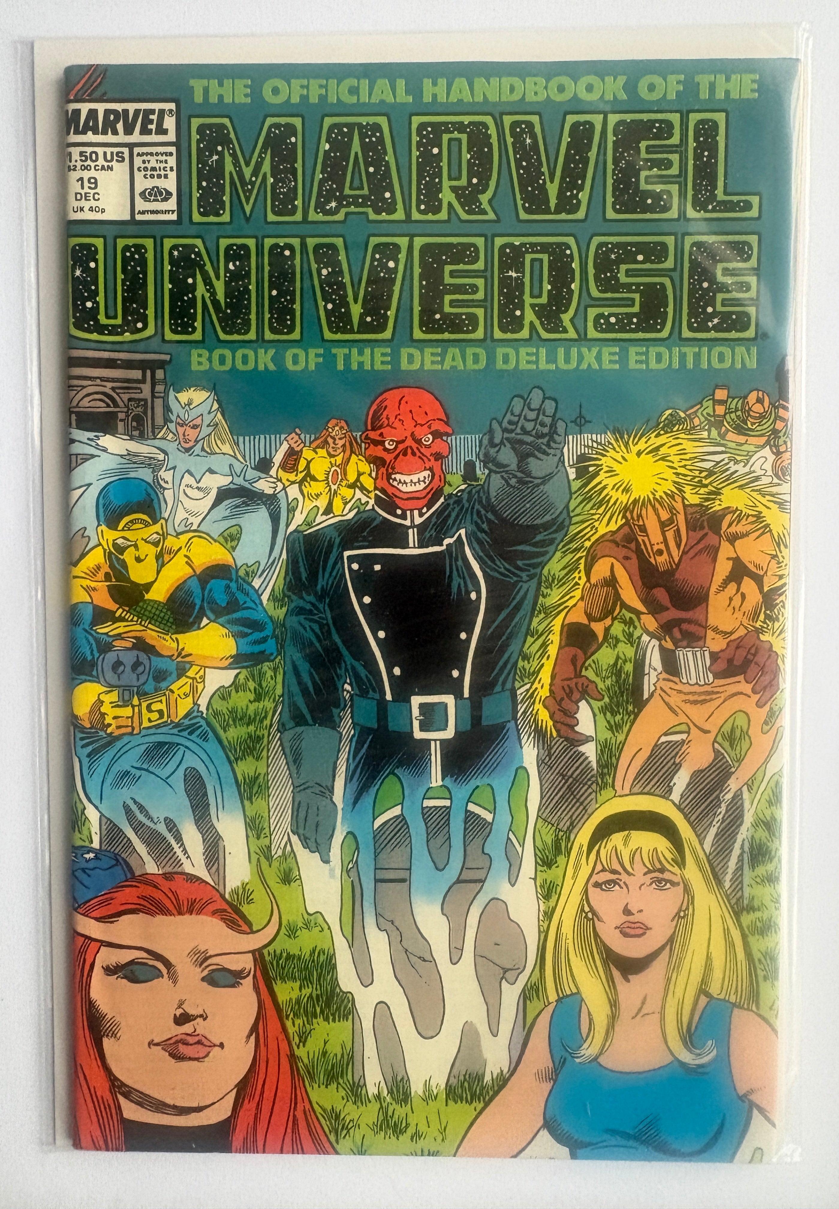 Official Handbook of the Marvel Universe #19 - December 1987 VF- 7.5