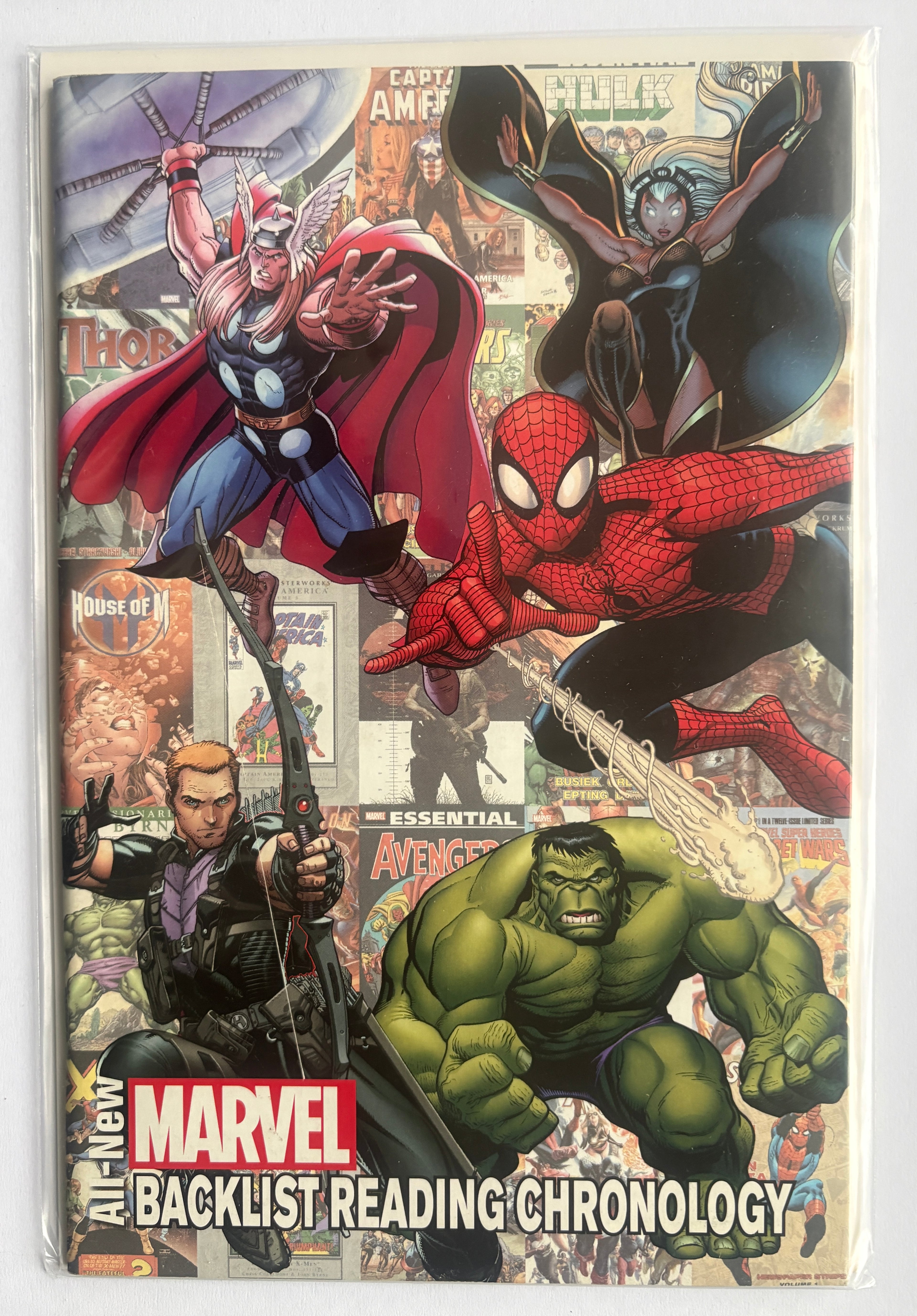 All-New Marvel Backlist Reading Chronology One Shot Marvel Comics 2012 F/VF 7.0