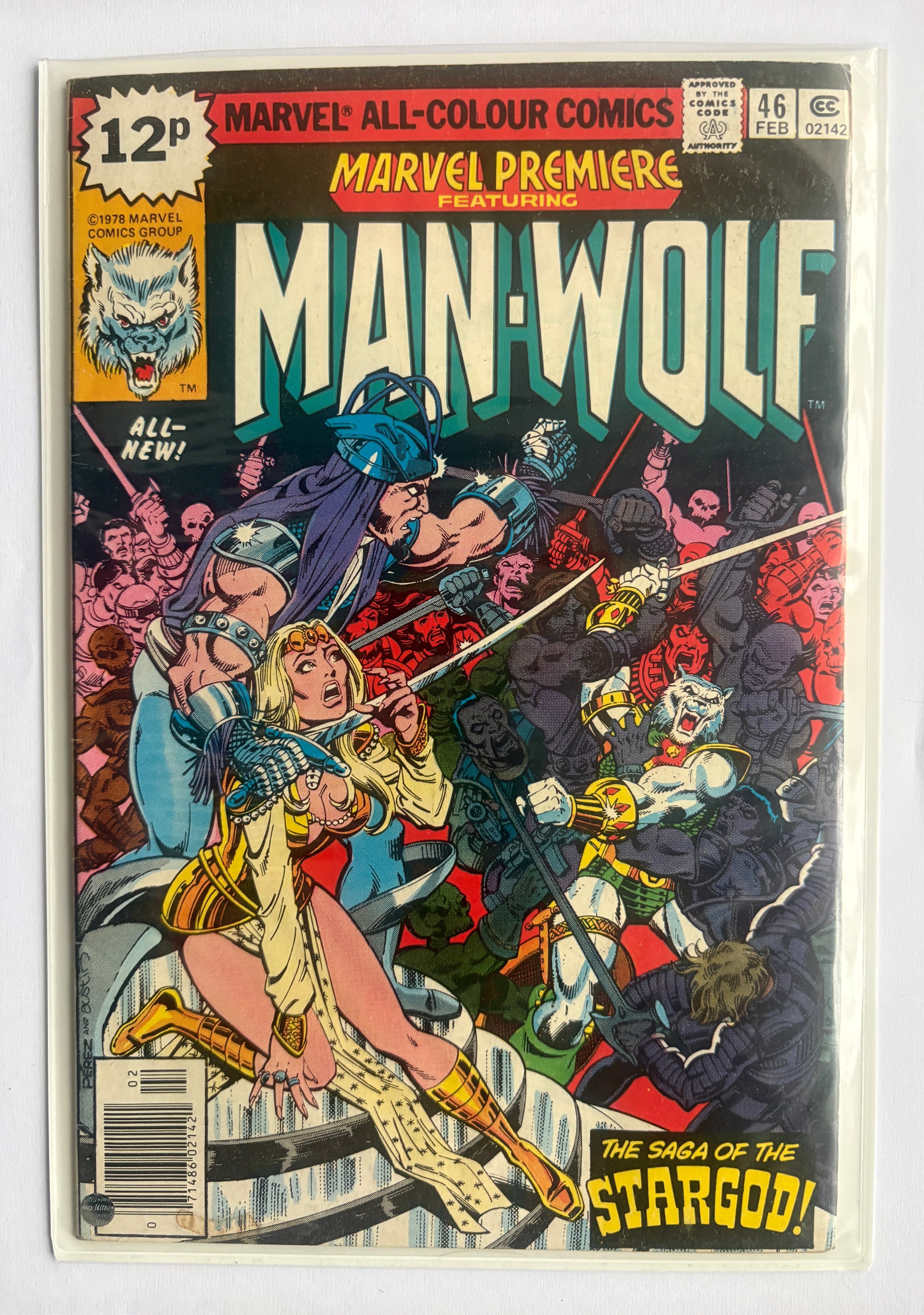 Marvel Premiere #46 featuring Man-Wolf - UK Variant - February 1979 FN+ 6.5