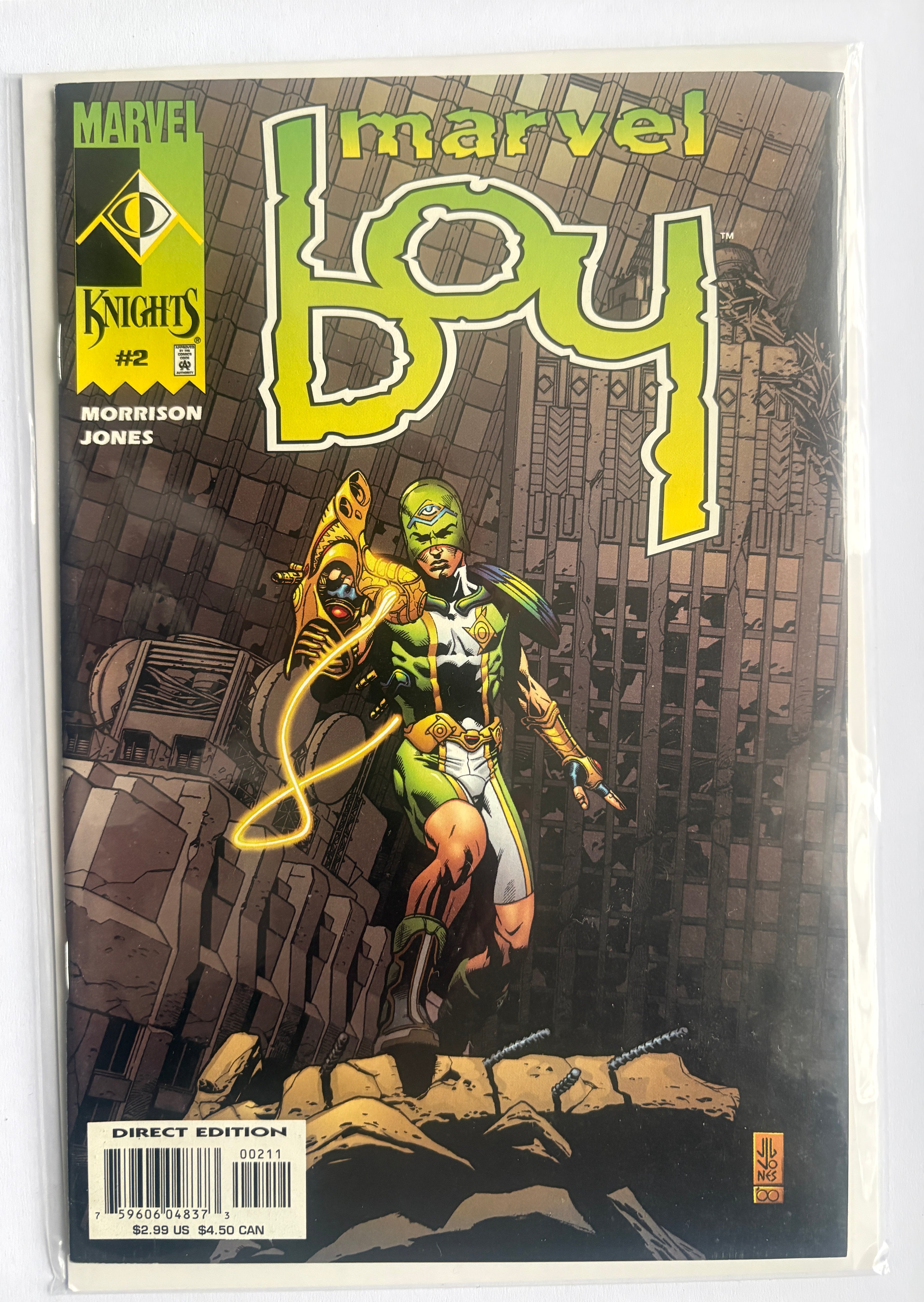 Marvel Boy #2 - 1st Printing - Marvel Comics September 2000 VF- 7.5