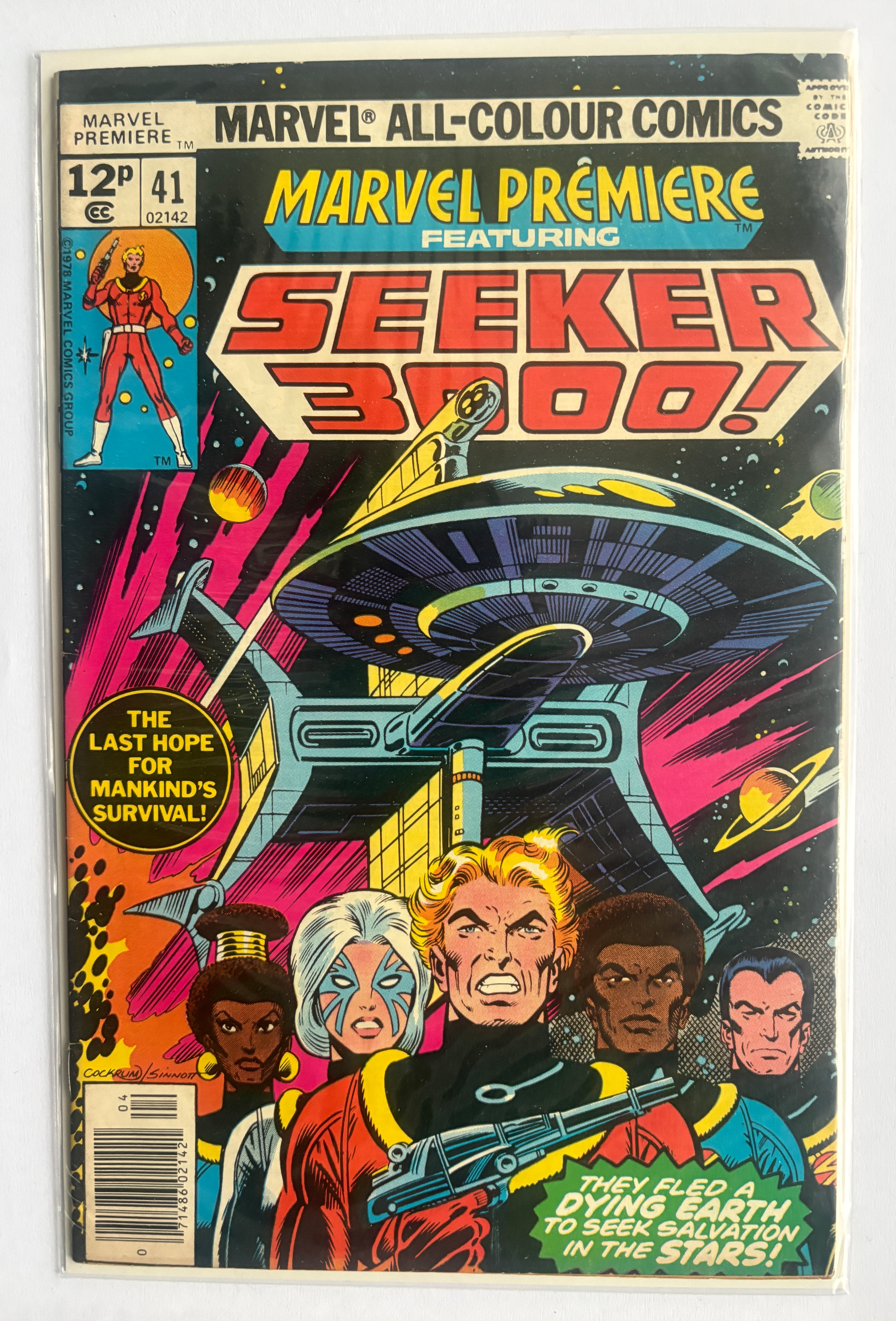 Marvel Premiere #41 featuring Seeker 3000 - UK Variant Marvel April 1978 FN 6.0