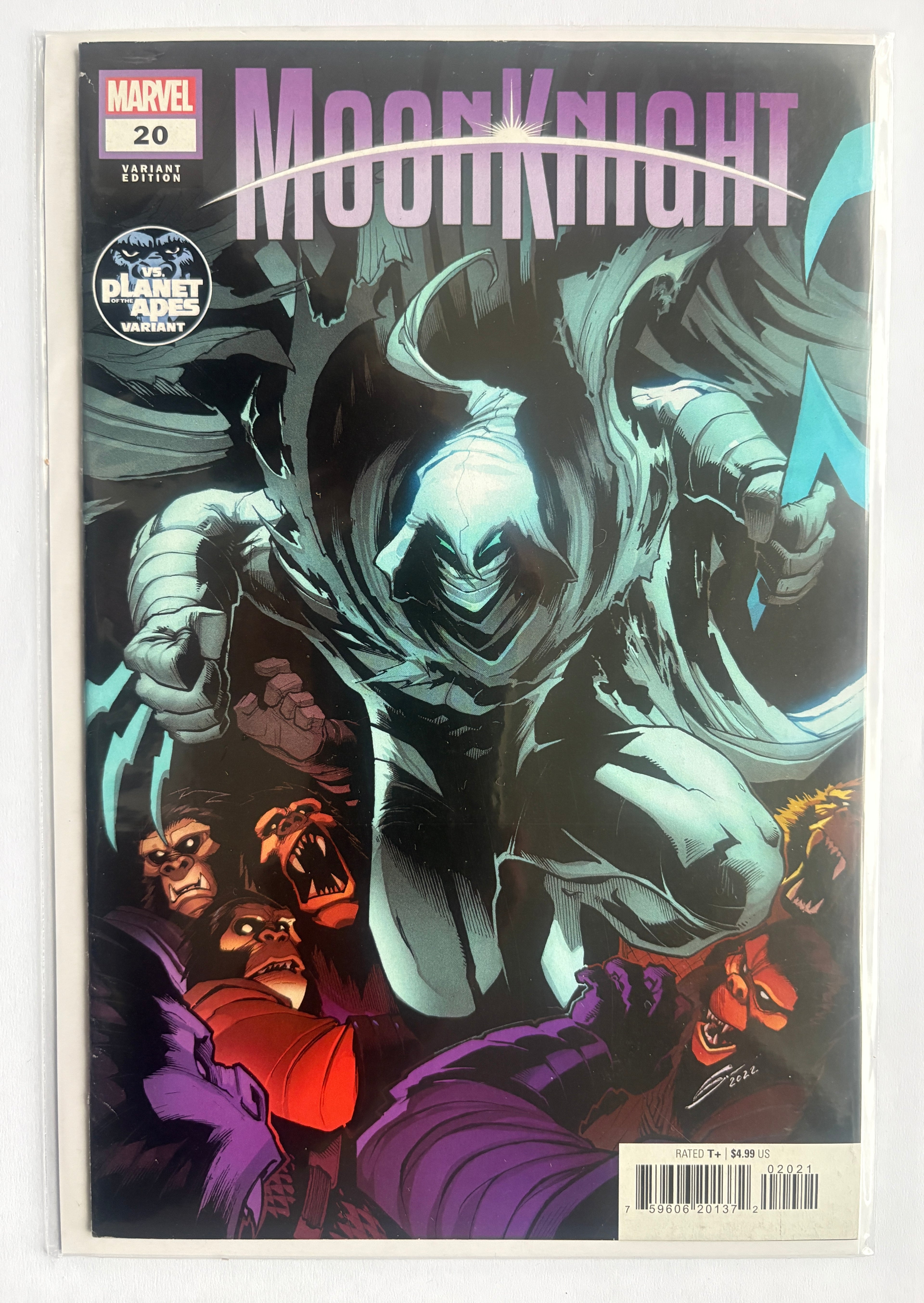 Moon Knight #20 - vs Planet of the Apes Variant Marvel Comics April 2023 VF+ 8.5