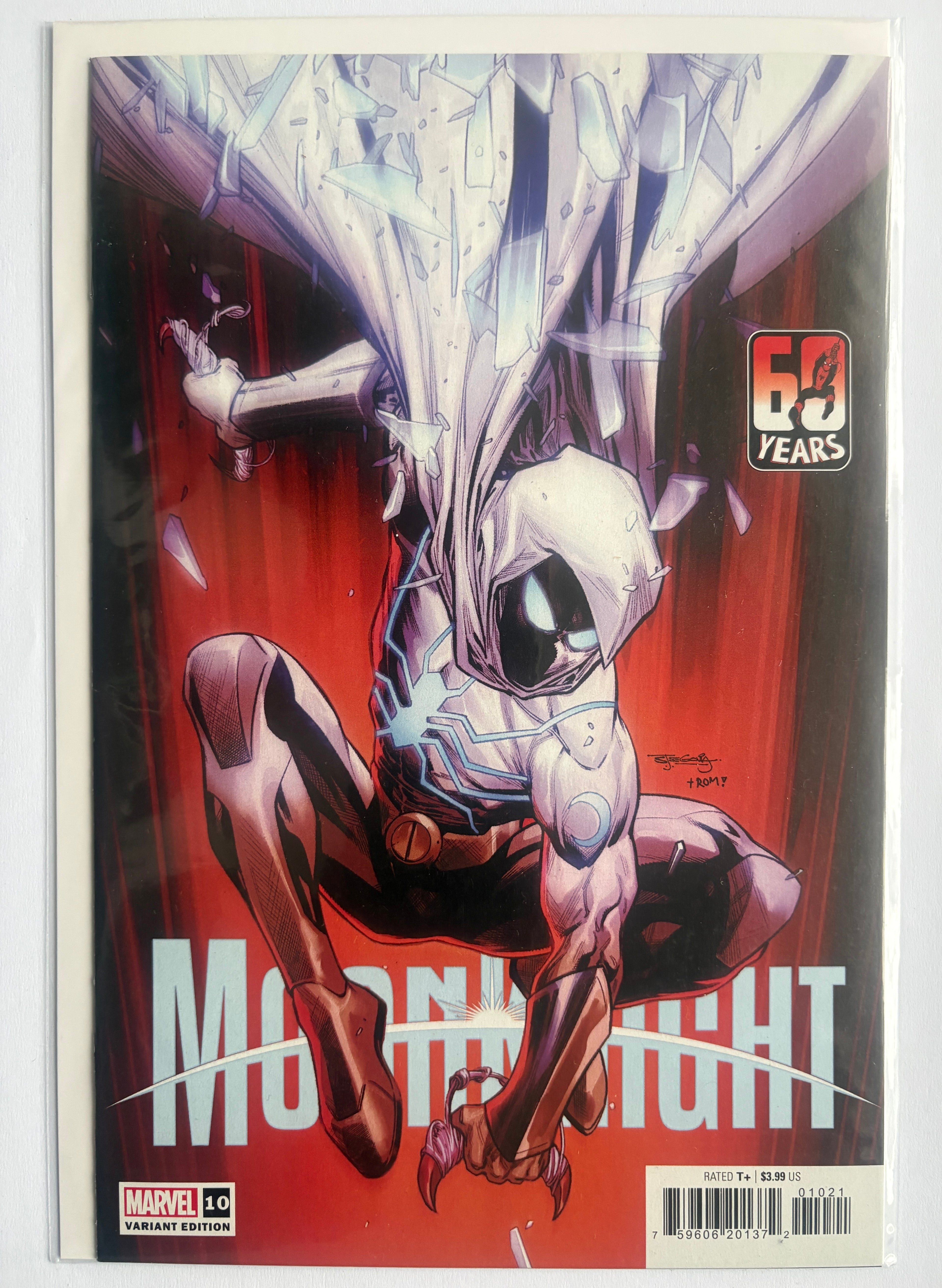 Moon Knight #10 1st Printing Spider-Man Variant Marvel Comics June 2022 VF+ 8.5