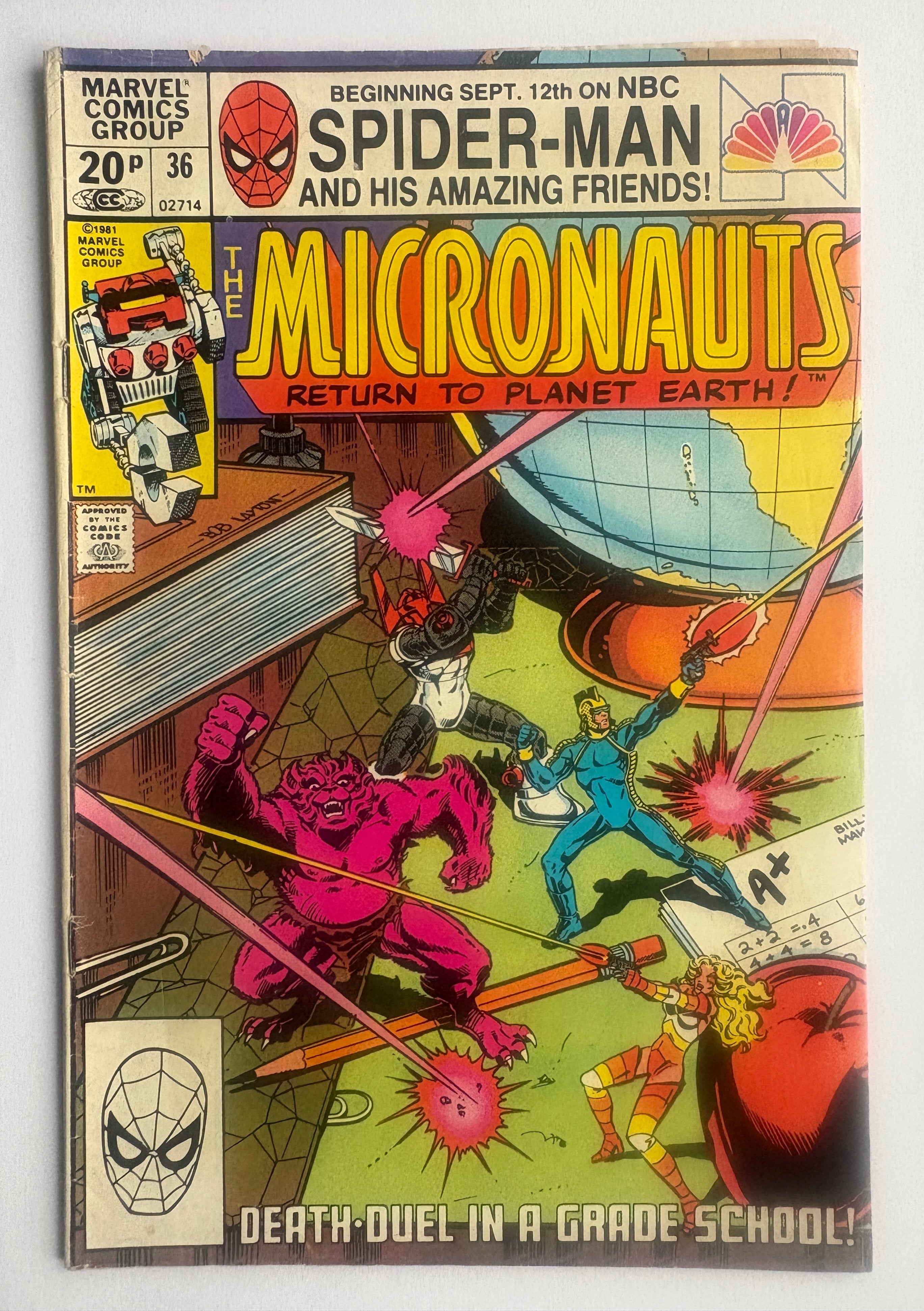 The Micronauts #36 - UK Variant - Marvel Comics - December 1981 VG/FN 5.0