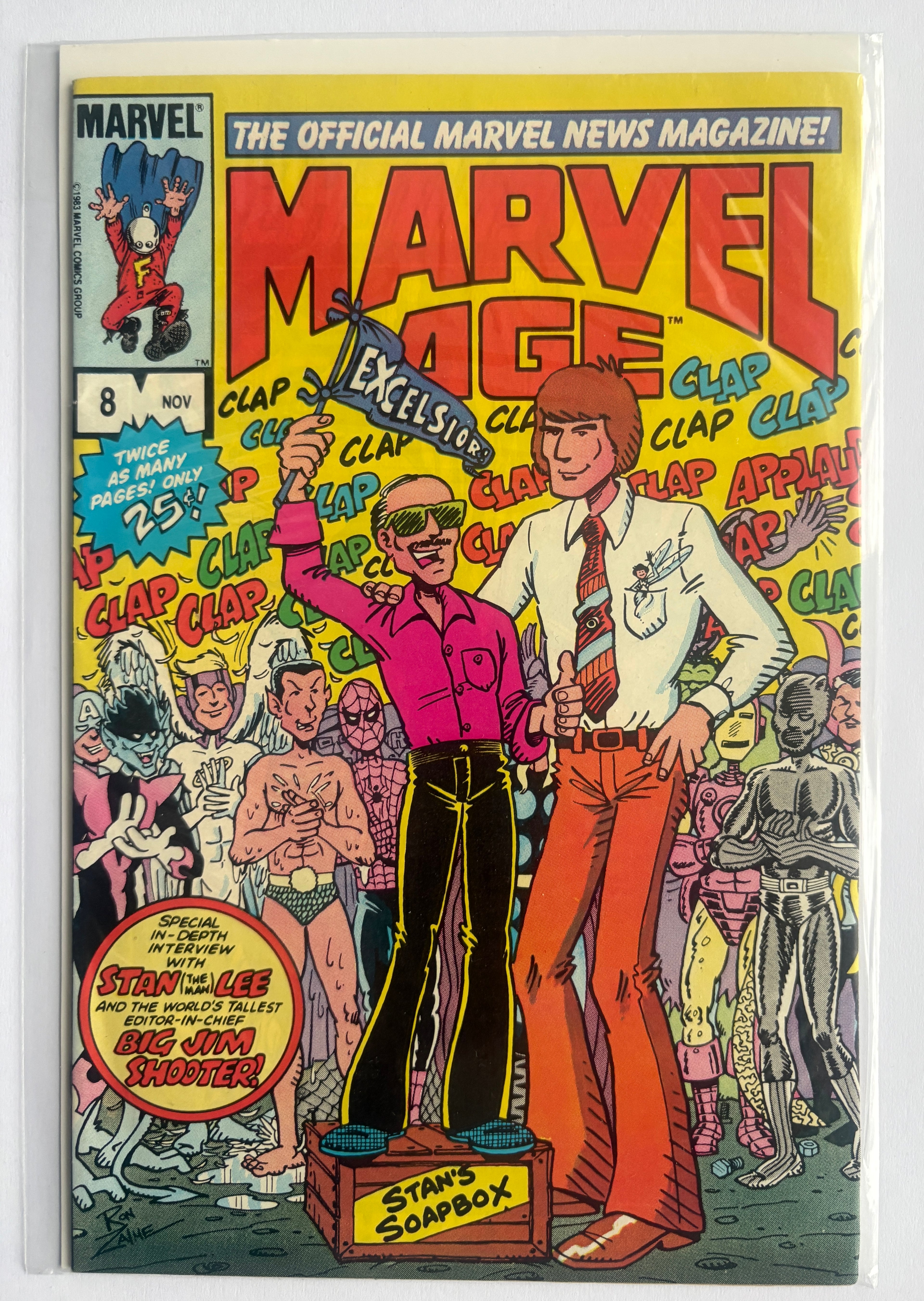 Marvel Age #8 - Stan Lee & Jim Shooter Interviews - November 1983 VF 8.0