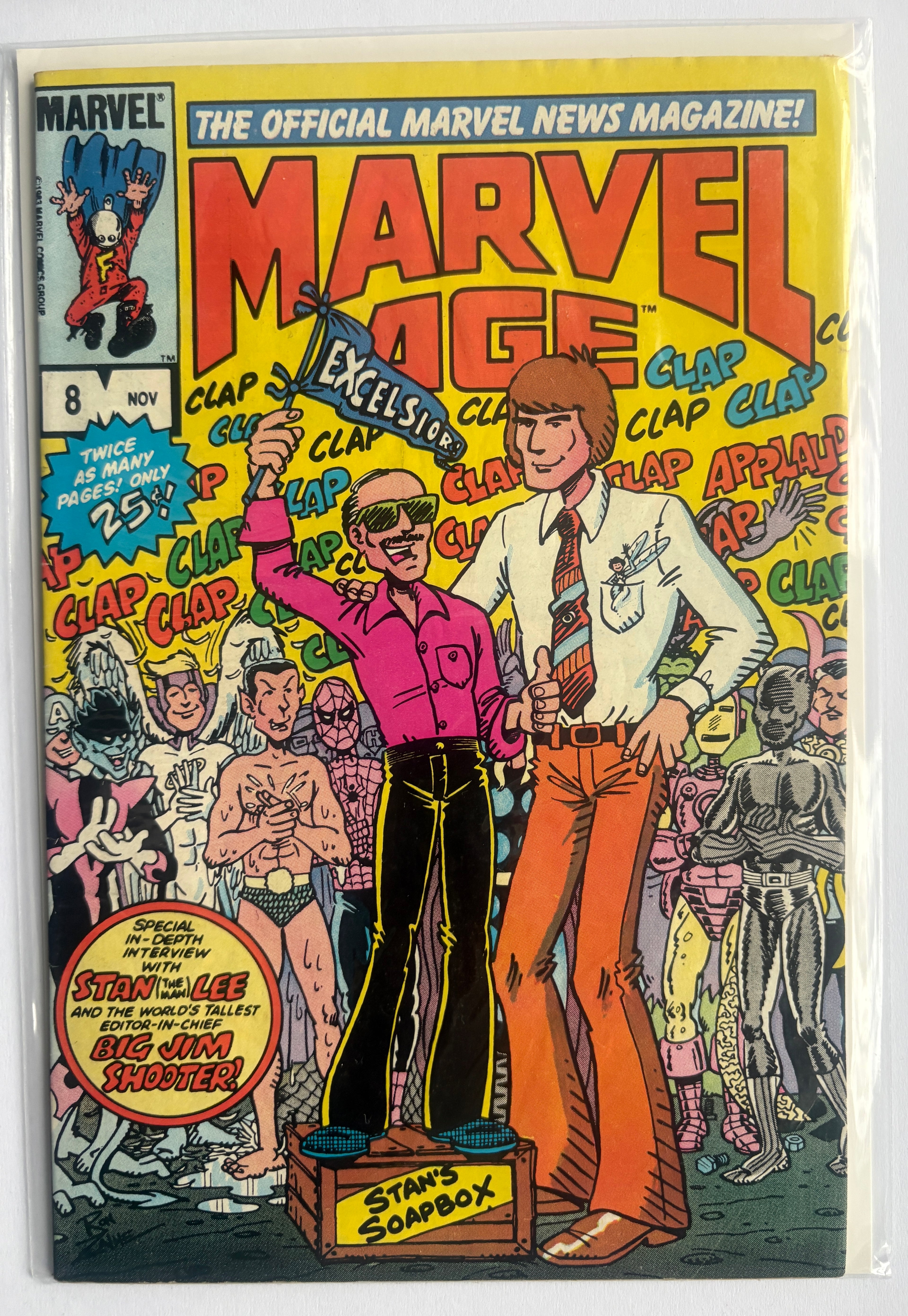 Marvel Age #8 - Stan Lee & Jim Shooter Interviews - November 1983 F/VF 7.0