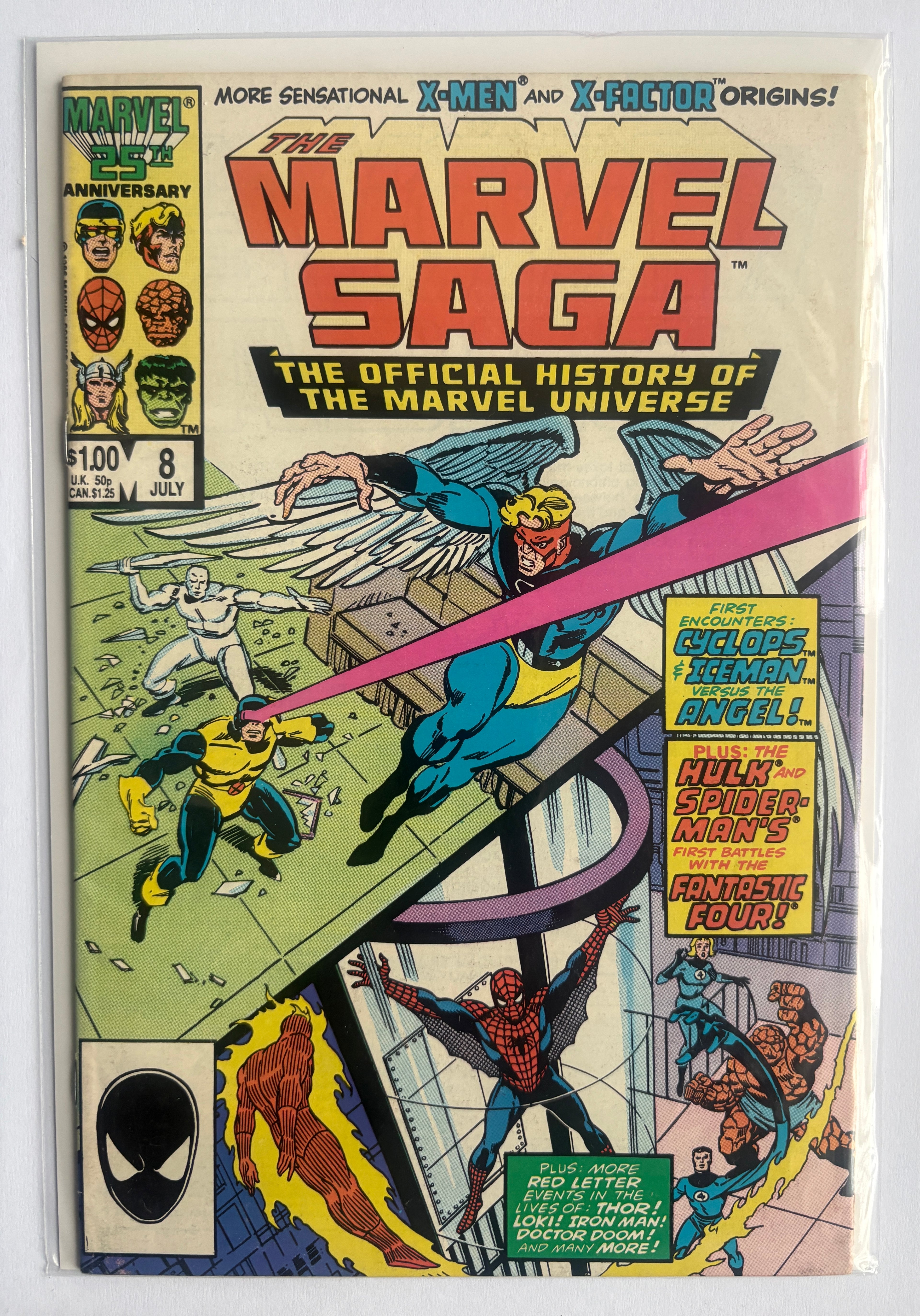 The Marvel Saga the Official History of the Marvel Univers #8 July 1986 VF- 7.5