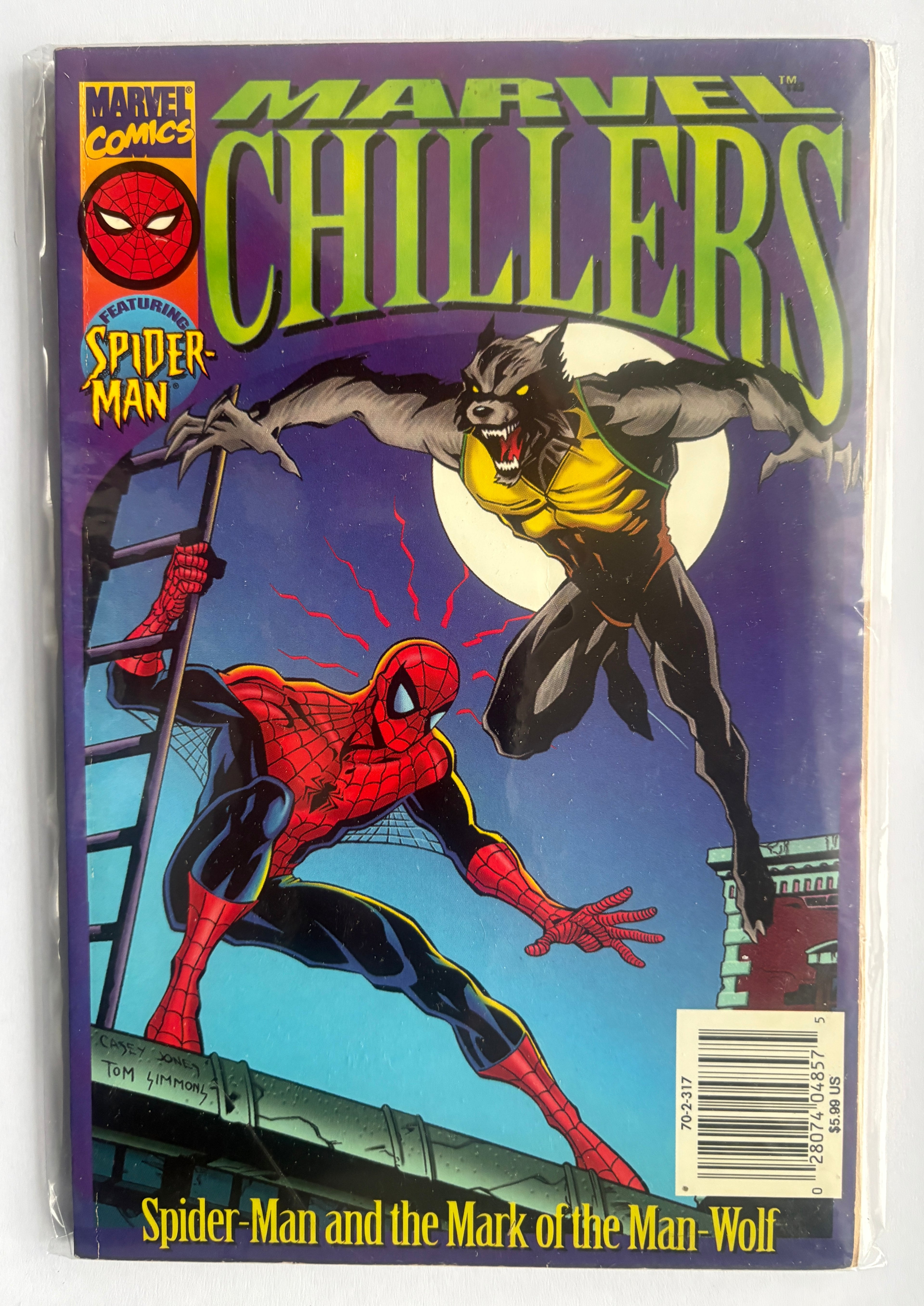 Marvel Chillers Spider-Man and the Mark of Man-Wolf 1996 VF- 7.5